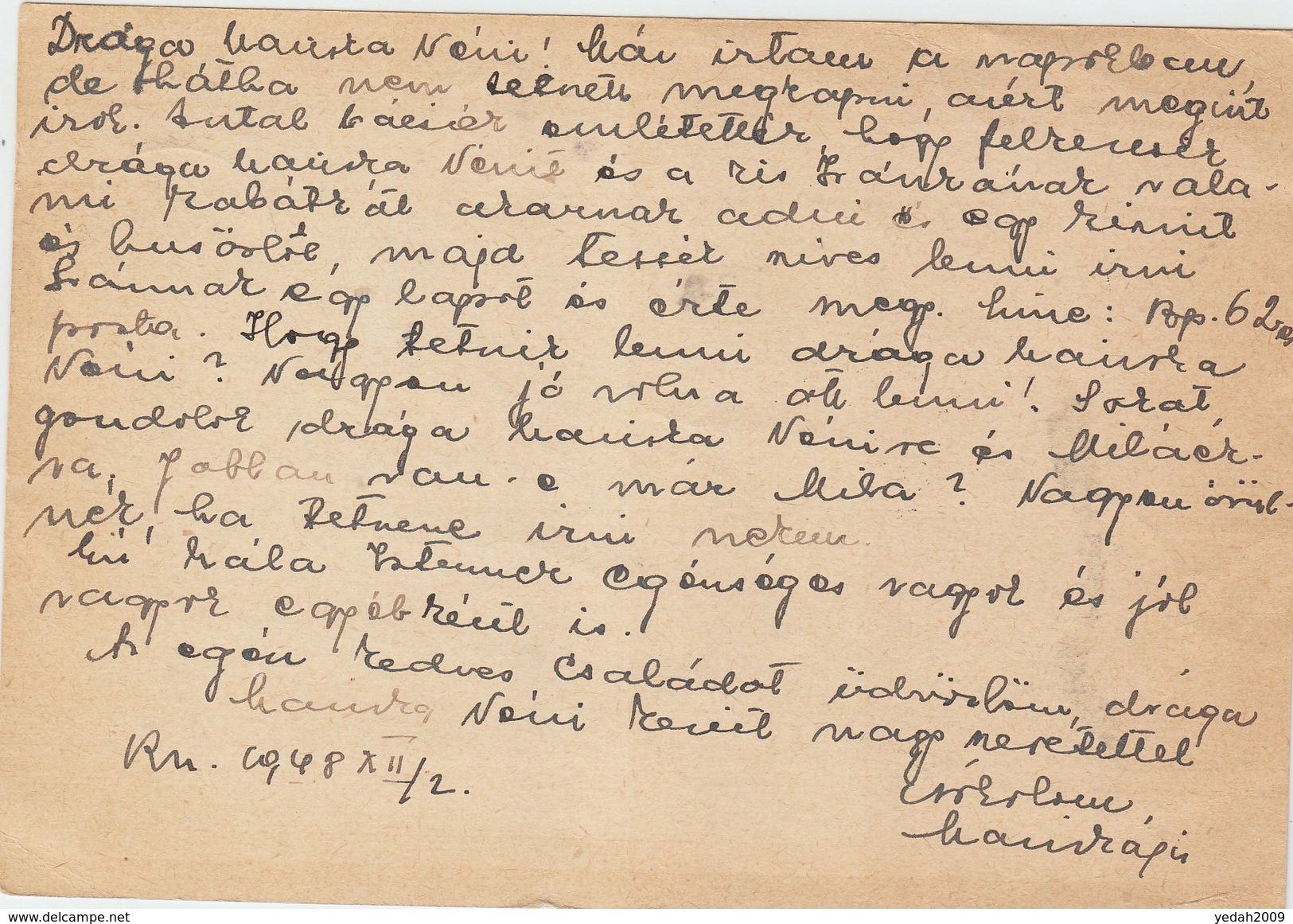CZECHOSLOVAKIA POSTAL CARD 1948 - Briefe