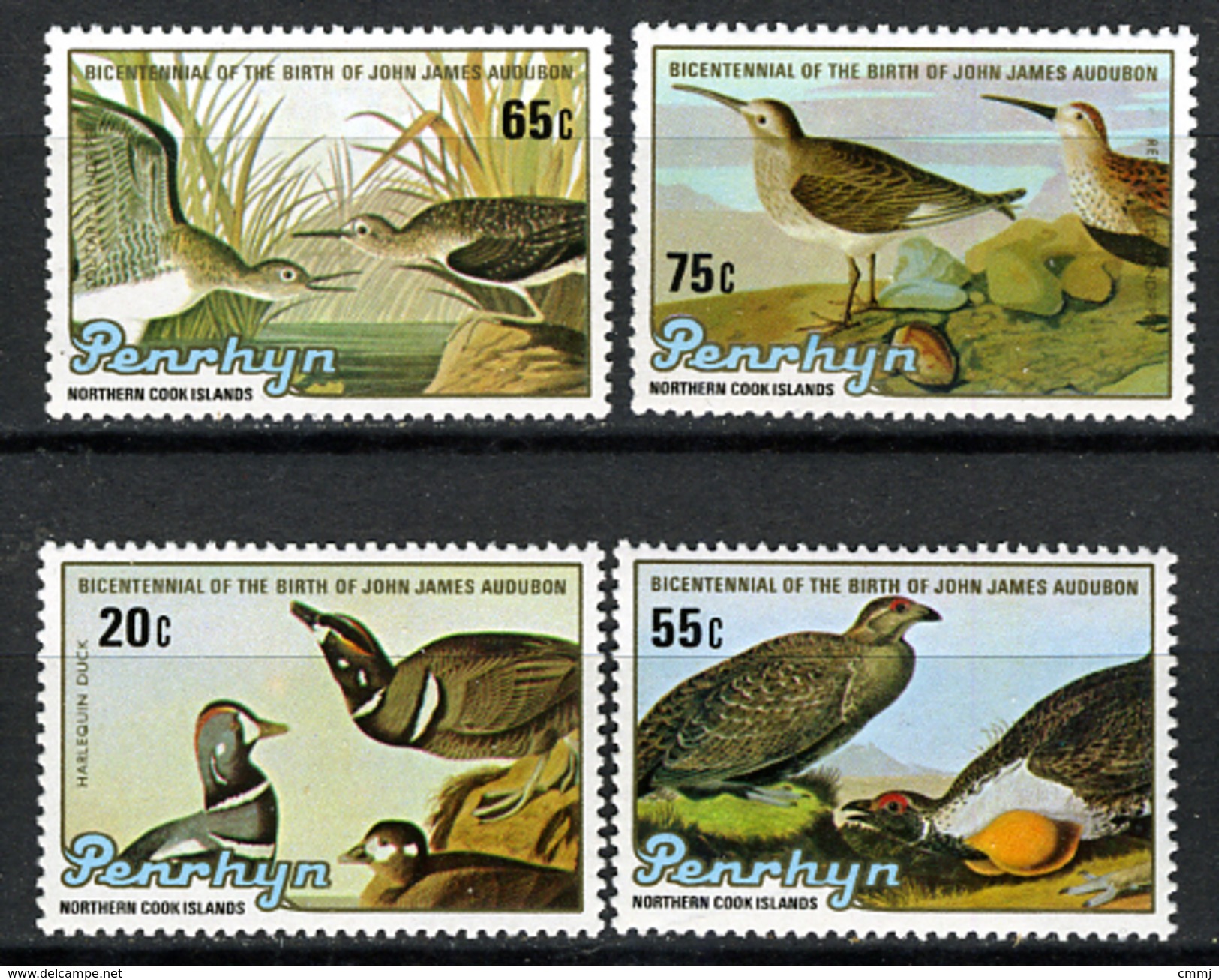 BIRDS  - 1985 -  PENRHYN - Mi. Nr. 414/417 -  NH - (CW2427.52) - Penrhyn