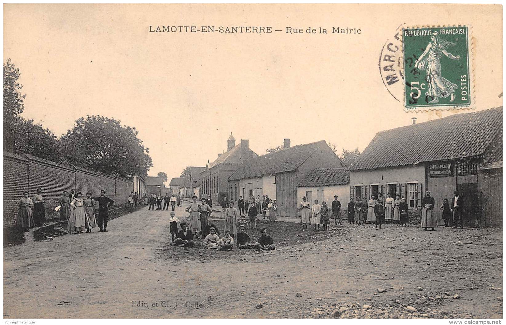 80 - SOMME / Lamotte En Santerre - 80490 - Rue De La Mairie - Autres & Non Classés