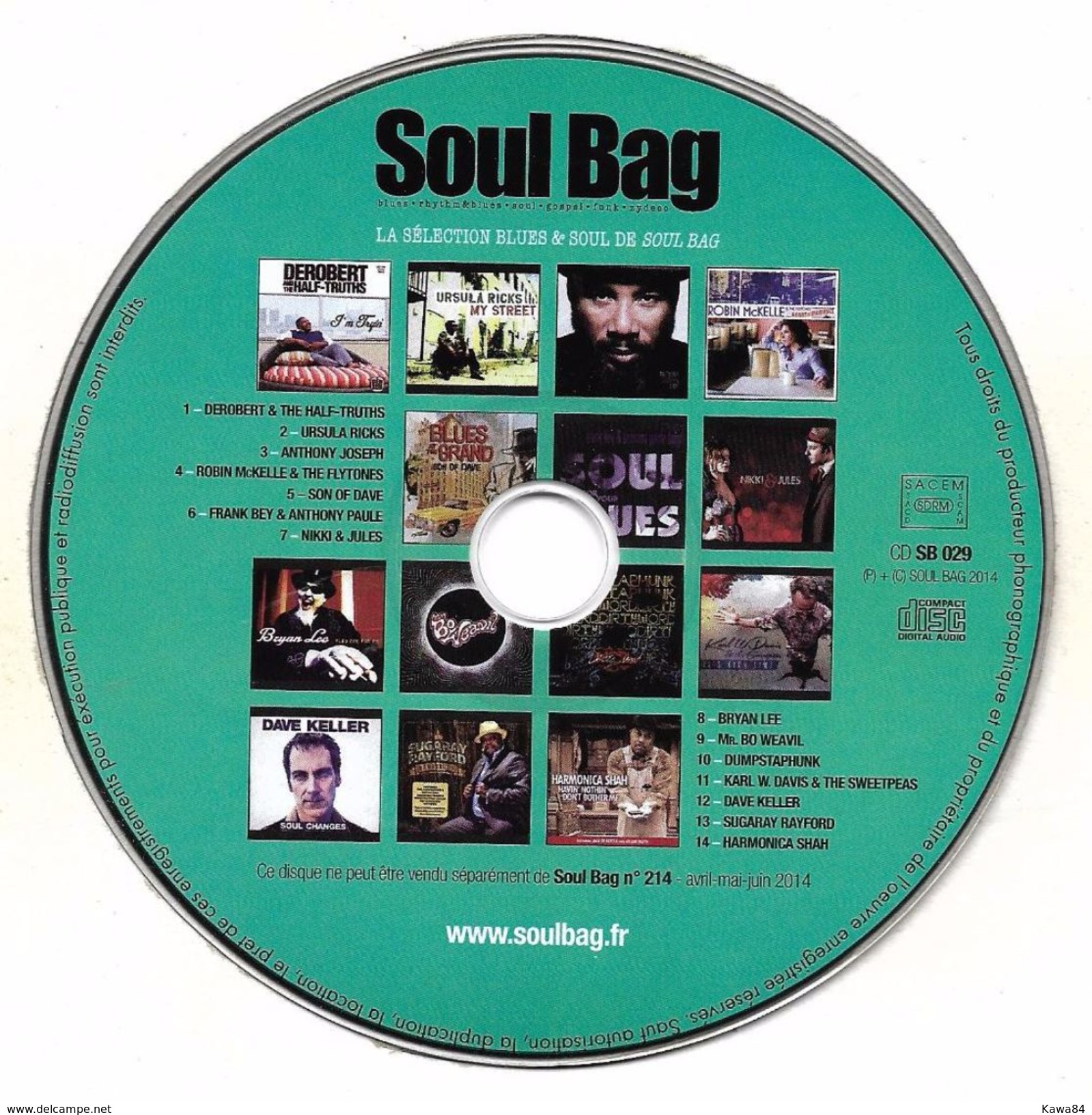 CD  Various Artists  "  Soul Bag  "  Promo - Collectors
