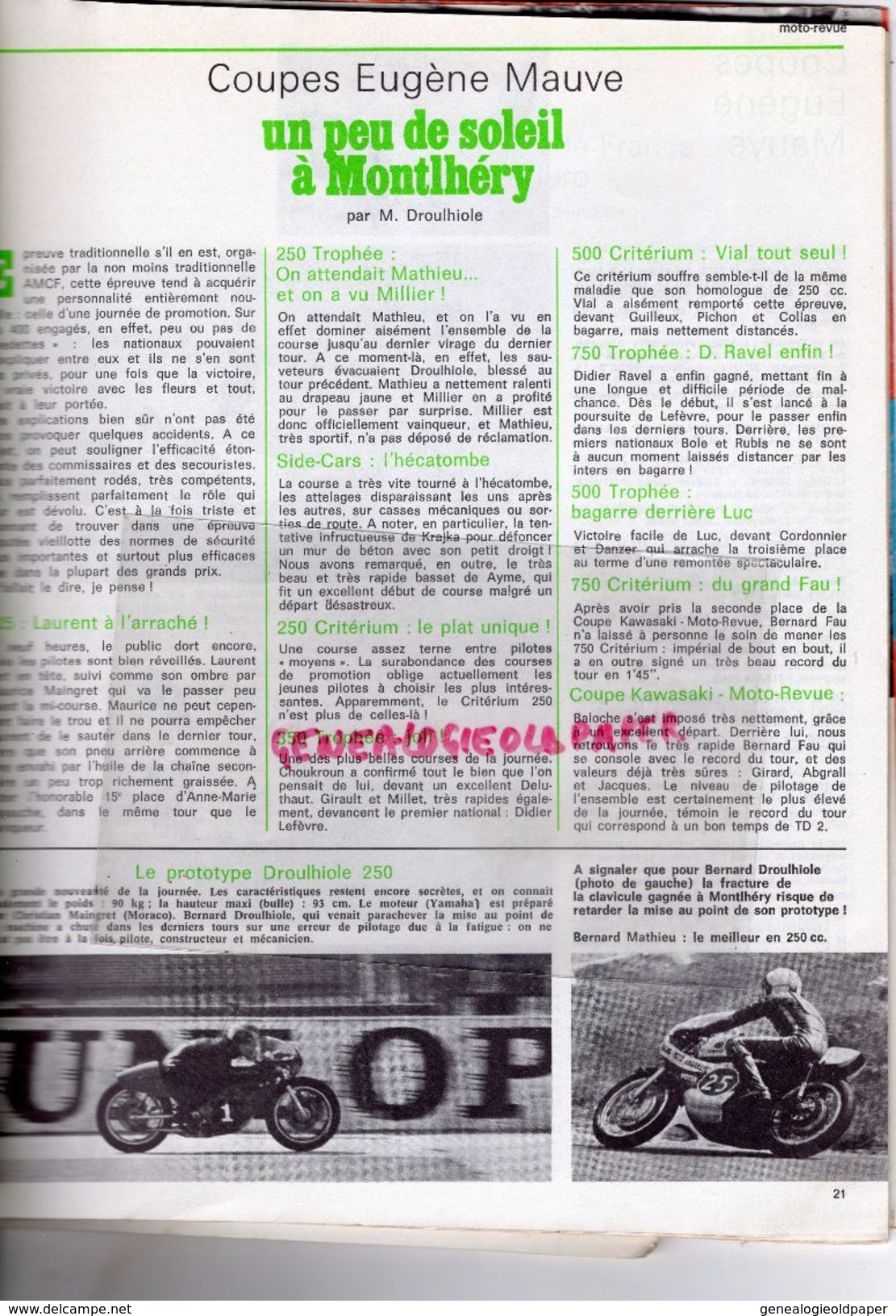 MOTO REVUE N° 2127-1983- CHARADE MONTLHERY-MUNCH 1200-ENDURO A SANCERRE-ECOSSE RATHMELL-CROSS A BEYNOST-ROKON-LA HUTTE - Moto