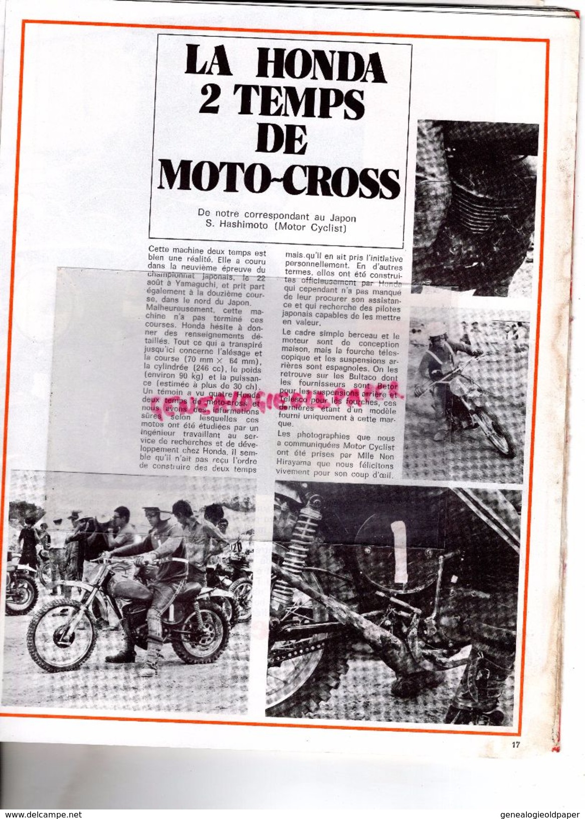 MOTO REVUE N° 2050- DEC. 1971- 750 SUZUKI A PARIS-AERMACCHI 350-SALON MILAN-HONDA CROSS-CH. BOURGEOIS-KAWASAKI - Motorfietsen