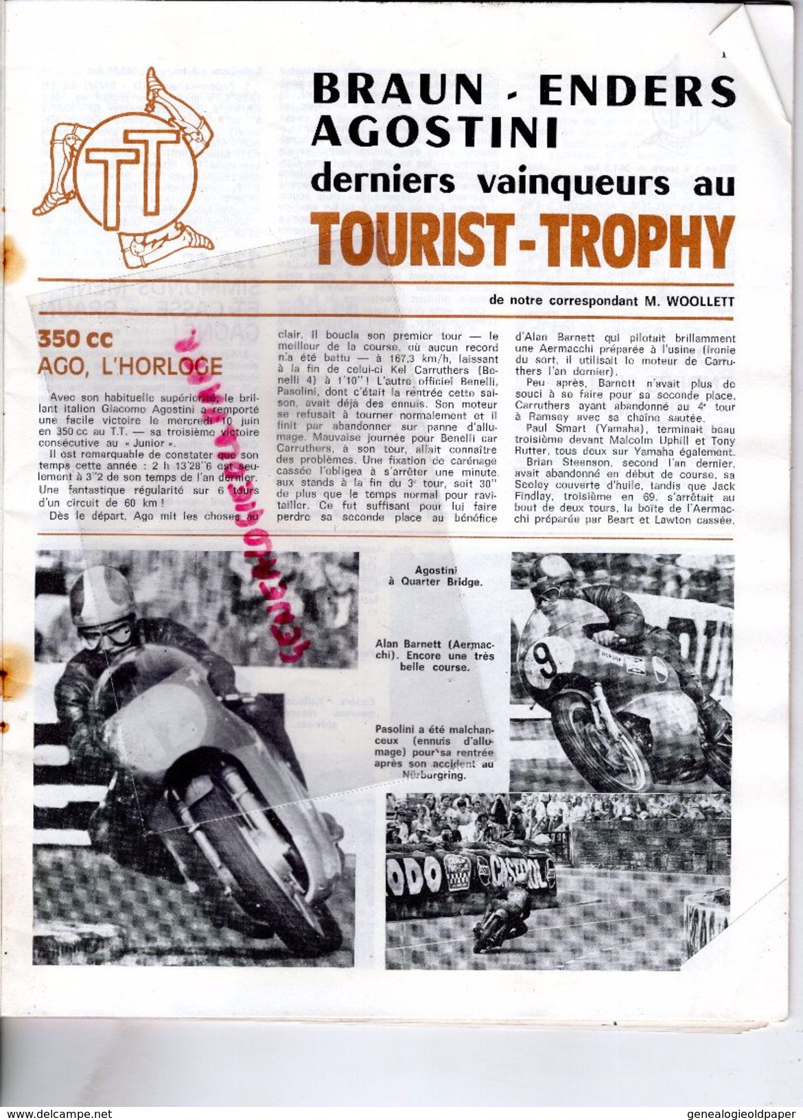 MOTO REVUE N° 1986- JUIN 1970-ESSAI 125 SUZUKI-FLYING LEOPARD-MONT VENTOUX-CROSS CIRCUIT PAAL-BELGIQUE-DUCATI 350-NORTON