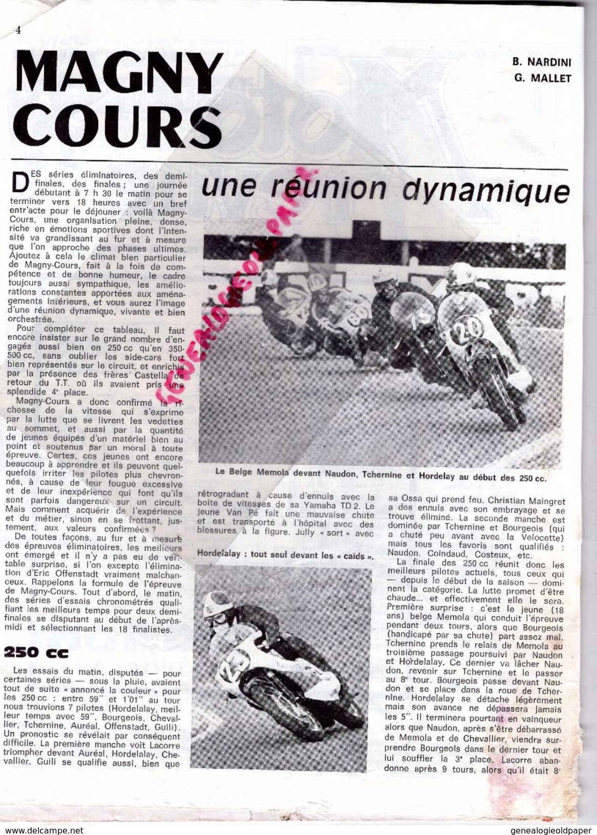 MOTO REVUE N° 1985-JUIN 1970-CROSS HOLICE TCHECOSLOVAQUIE-NORTH WEST 200-MAGNY COURS-125 MOTOBECANE-ARNE KRING-ABERG- - Motorrad