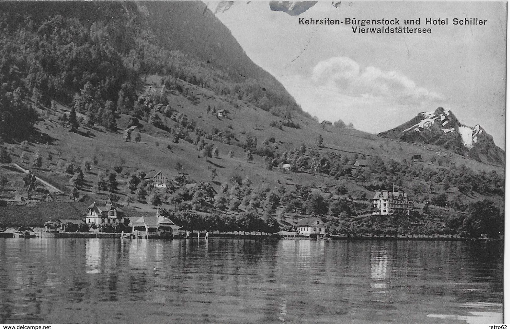 KEHRSITEN -BÜRGENSTOCK &rarr; Hôtel Schiller Mit Pilatus Anno 1913 - Autres & Non Classés