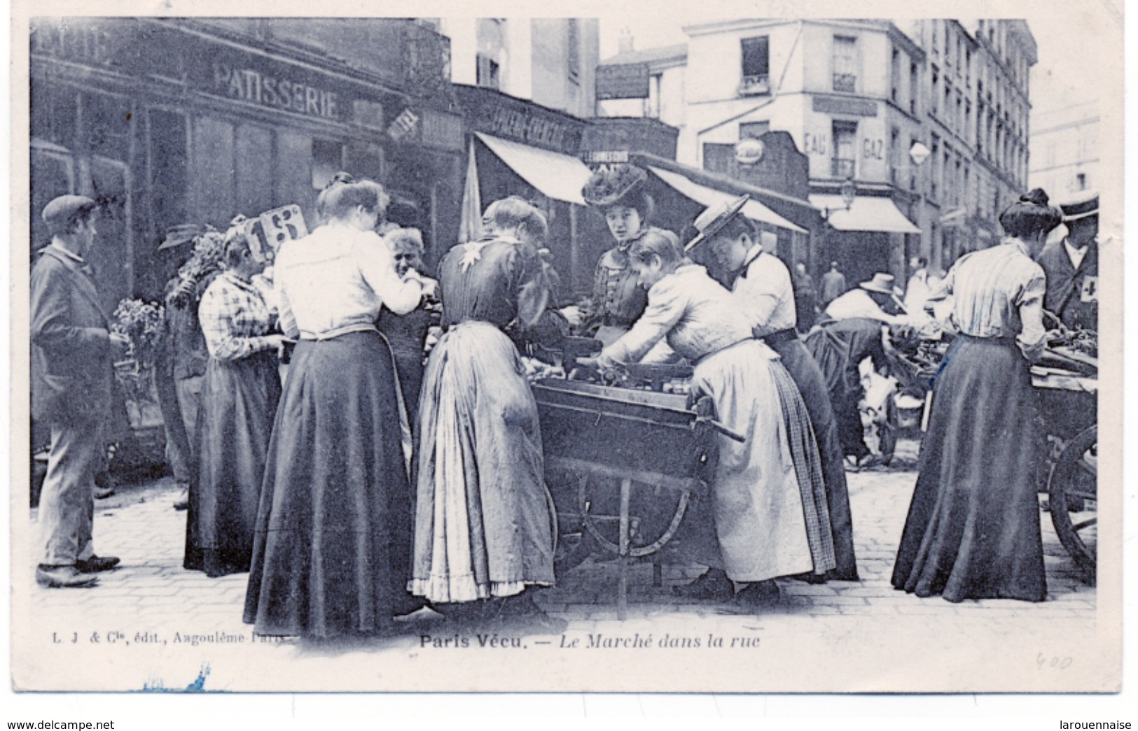 75 - Paris  Vécu  : Le Marché Dans La Rue . - Lots, Séries, Collections