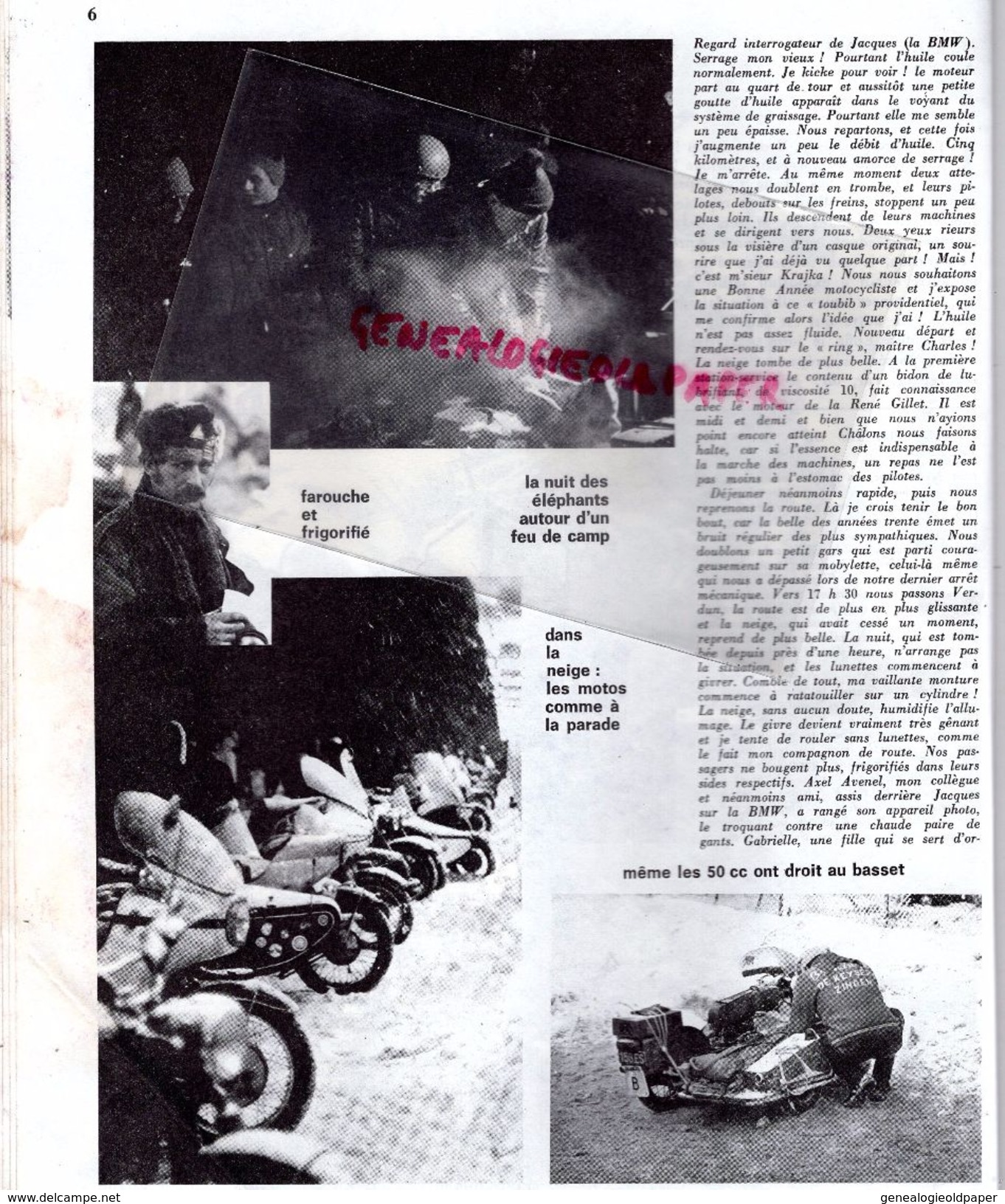 MOTO REVUE N° 1963-JANVIER 1970-ELEPHANTS NURBURGRING-DUCATI CH. BOURGEOIS-1000 VINCENT BLACK LIGHTNING-LOUBET CHANCENAY