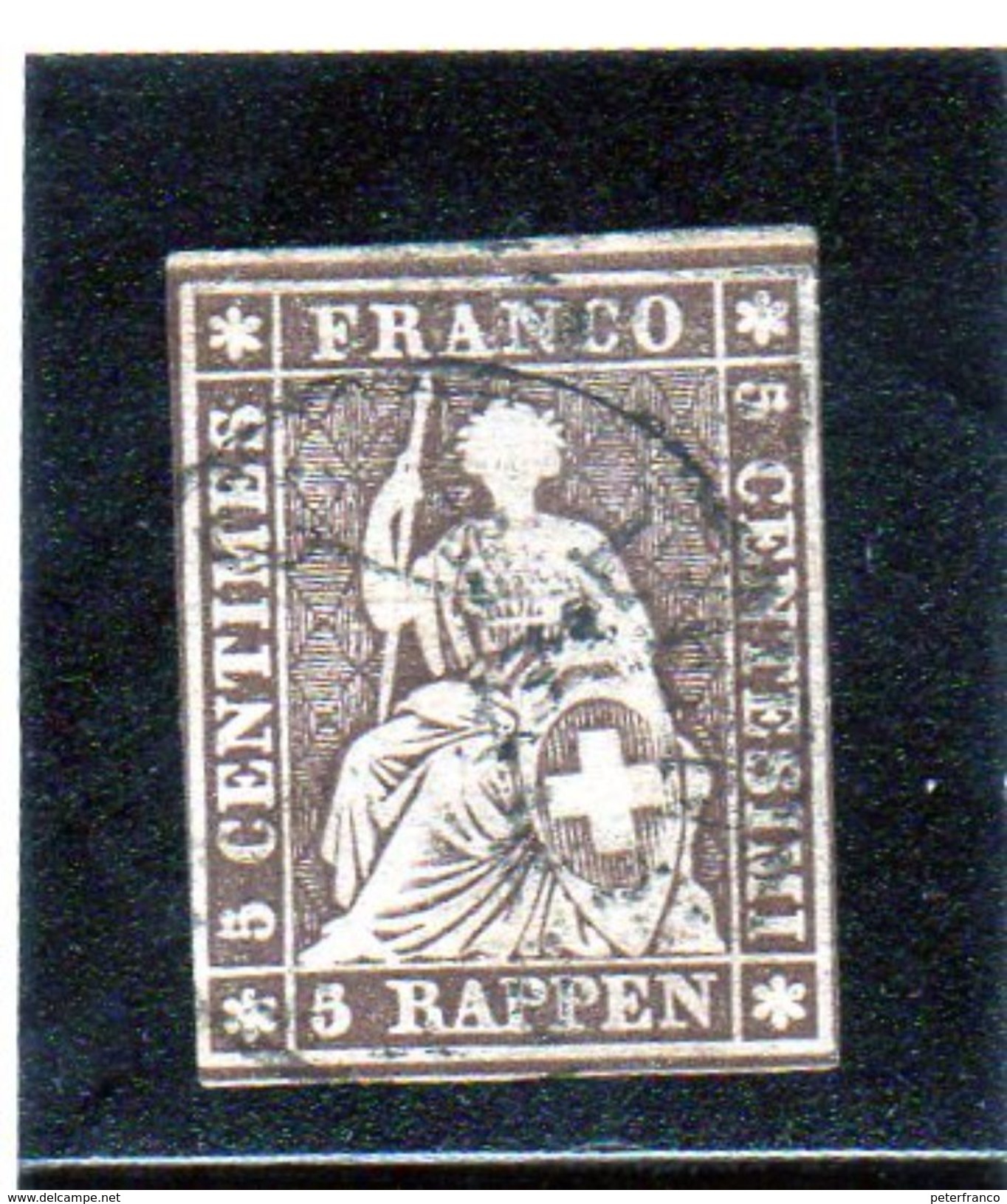 B - 1854 Svizzera - Elvezia Seduta - Used Stamps