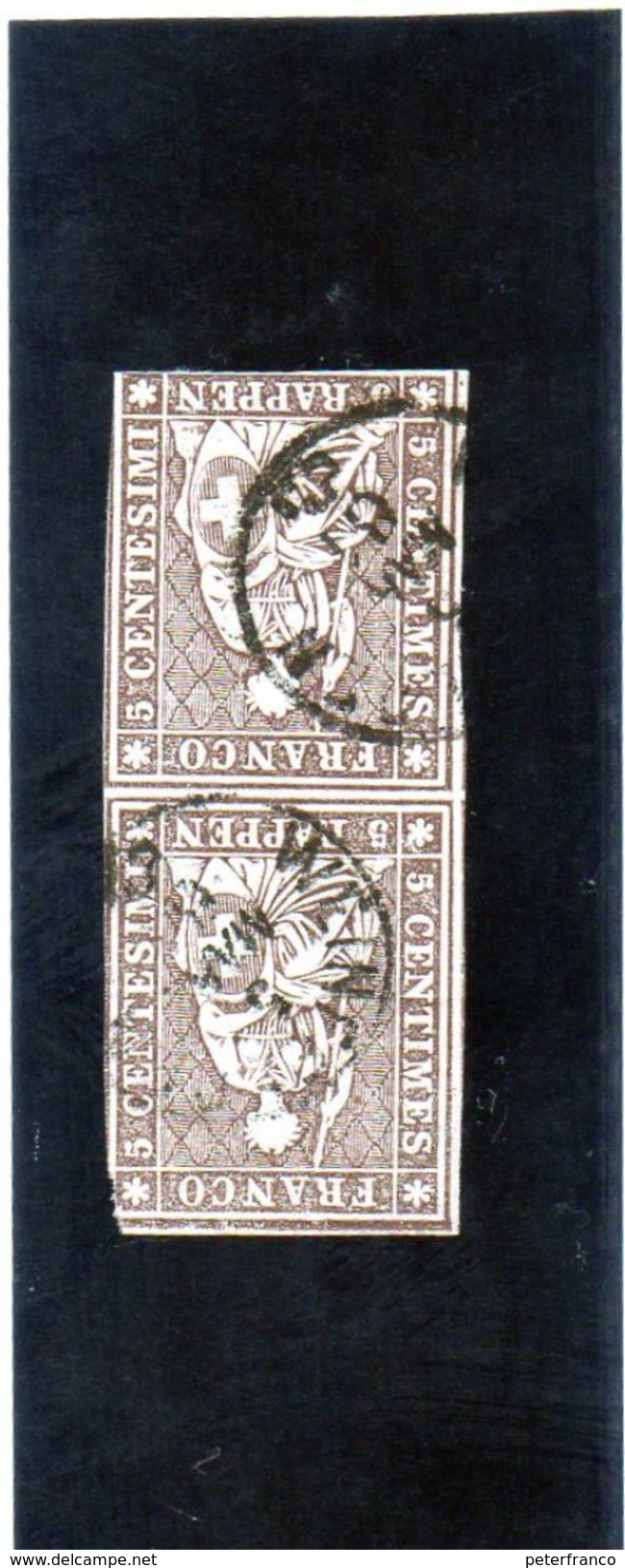 B - 1854 Svizzera - Elvezia Seduta - Oblitérés