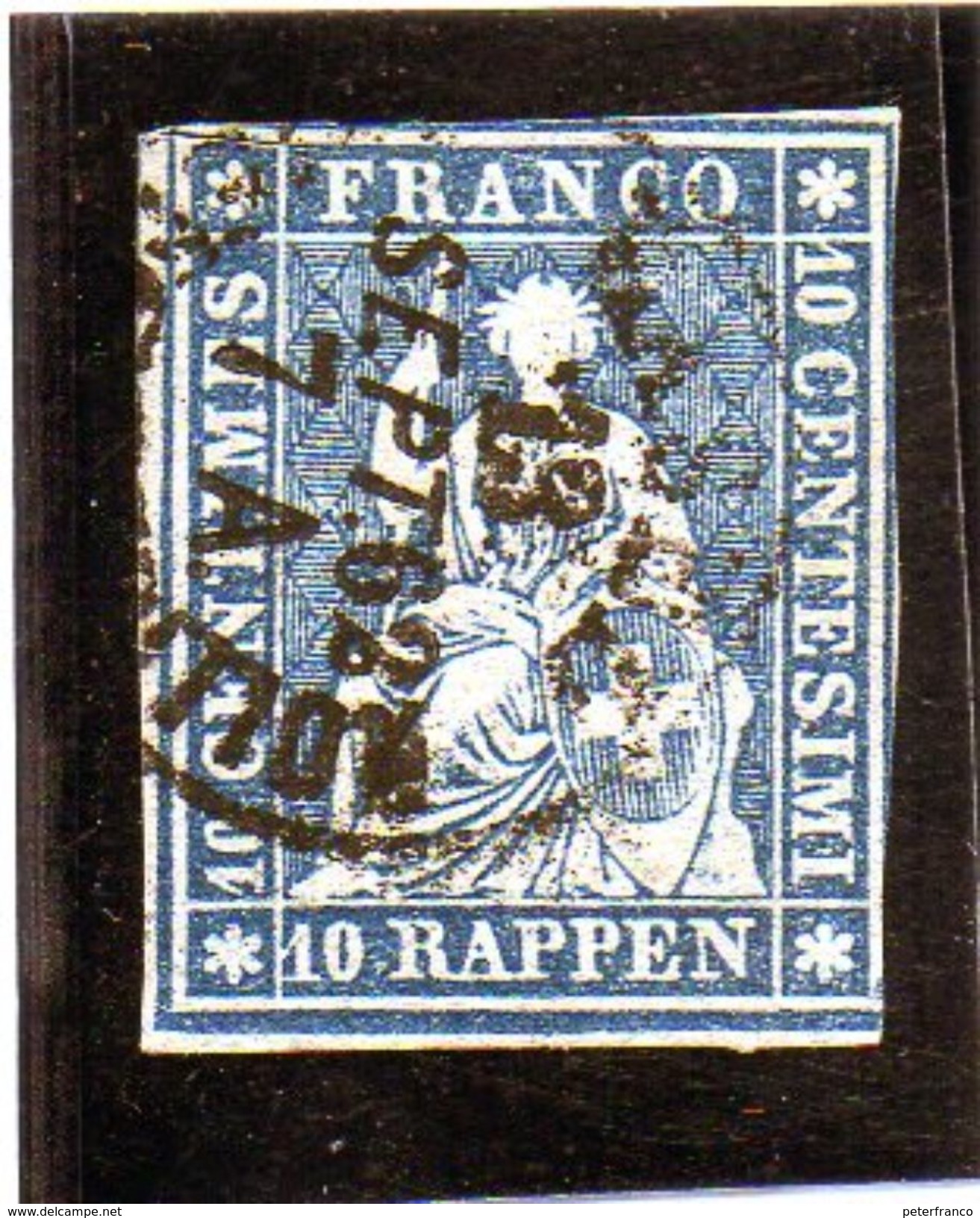 B - 1854 Svizzera - Elvezia Seduta - Used Stamps