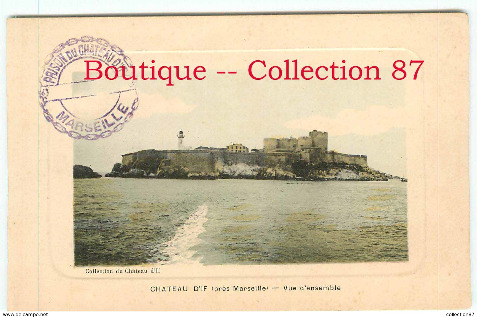 PRISON De MARSEILLE Avc CACHET  < LOT De 2 CARTES STYLE GRAVURE - Bagne & Bagnards