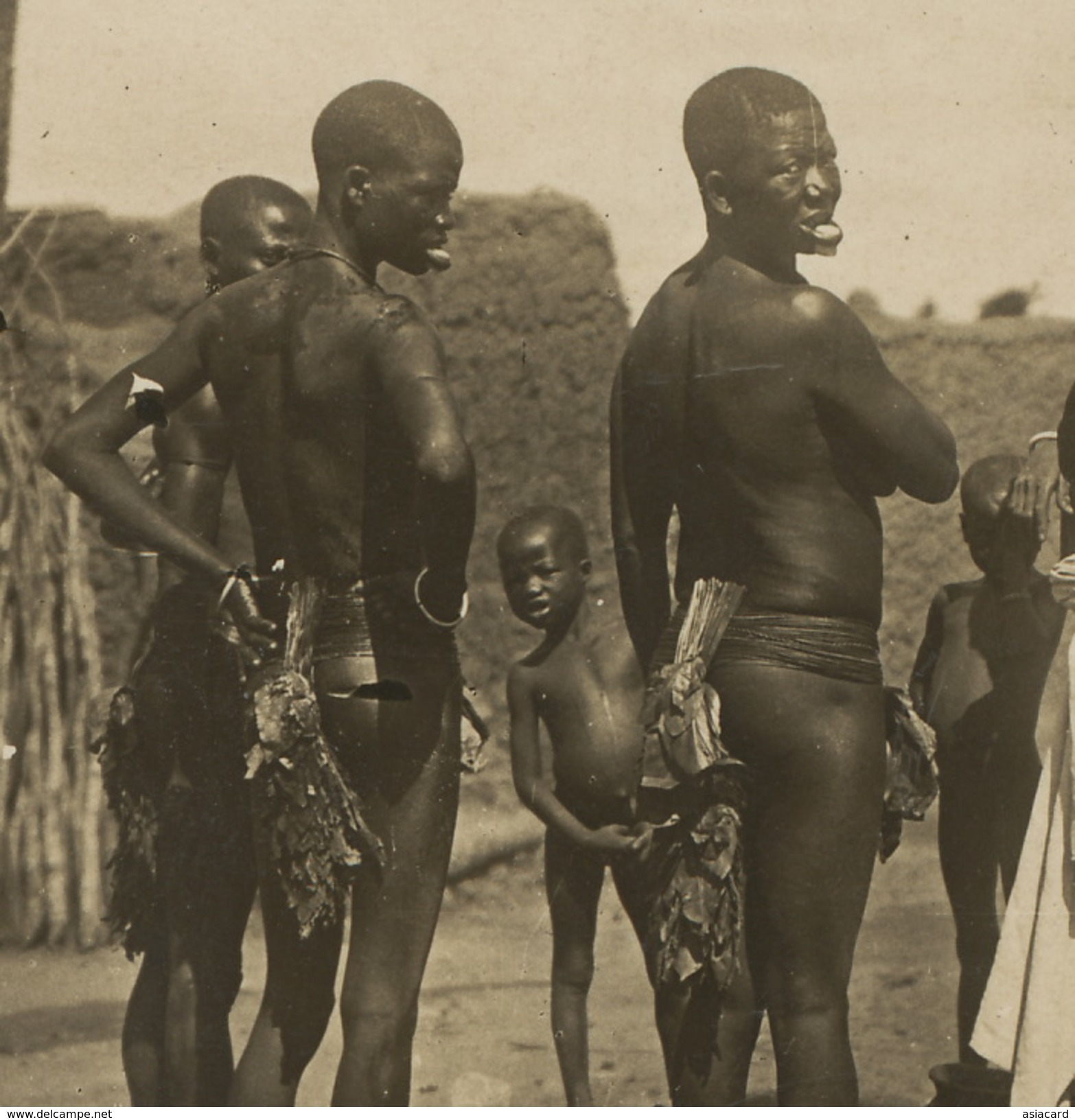 Real Photo Haute Volta Femmes Bobos Fing String Feuilles Piercing Levres Trous Punaises Pinholes - Burkina Faso