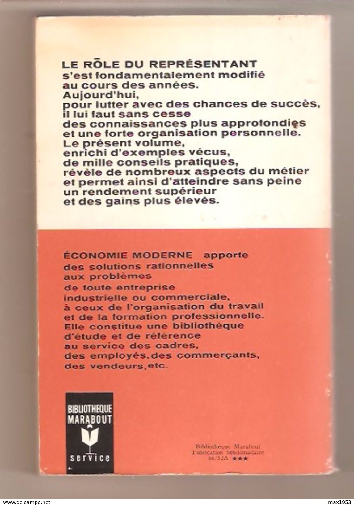 Robert Zeegers Et Daniel Lippens - Le Représentant Aujourd'hui - Bibliothèque Marabout Service N° MS 50 - 1966 - Management