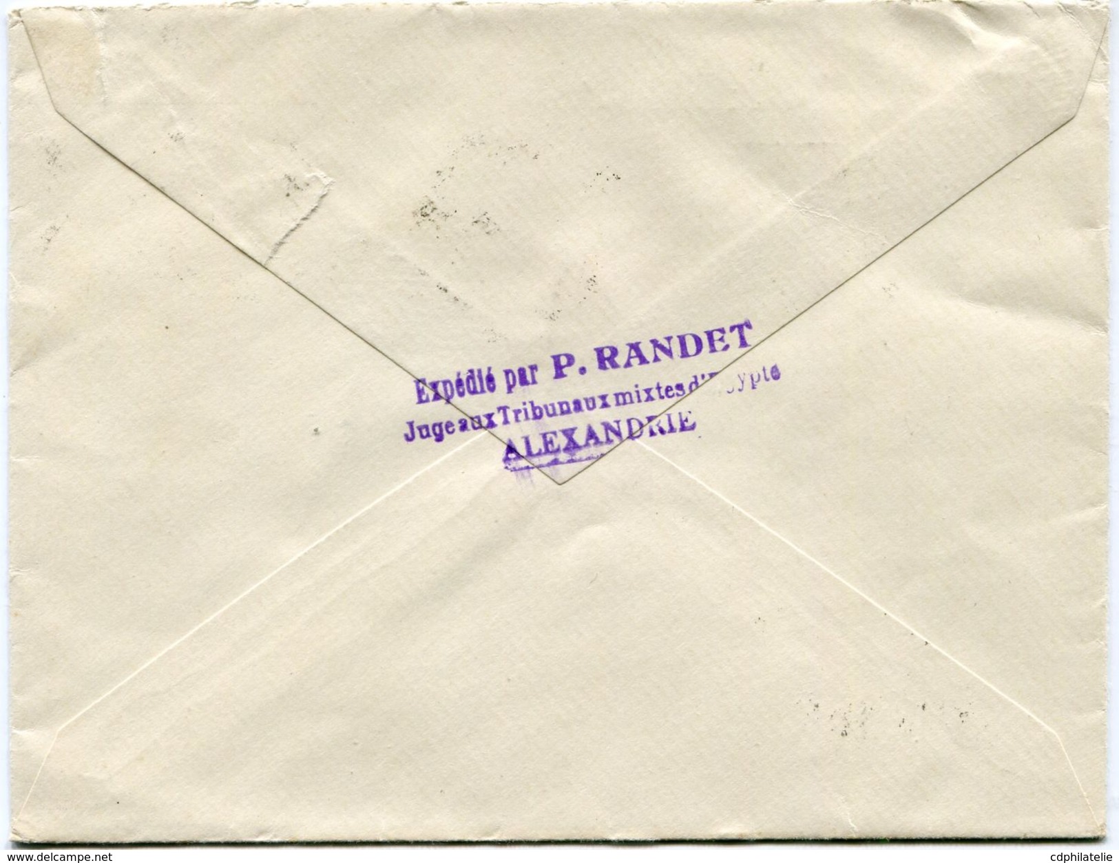 ALEXANDRIE LETTRE DEPART ALEXANDRIE 19 MARS 27 EGYPTE POUR LA FRANCE - Lettres & Documents