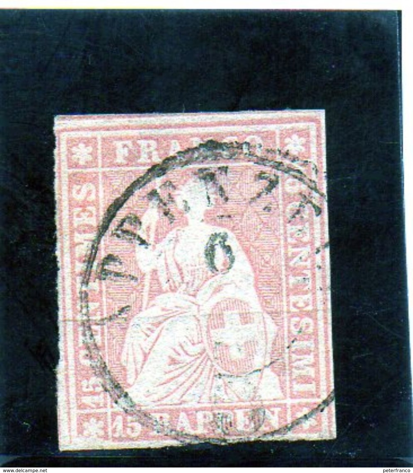 B - 1854 Svizzera - Elvezia Seduta - Oblitérés