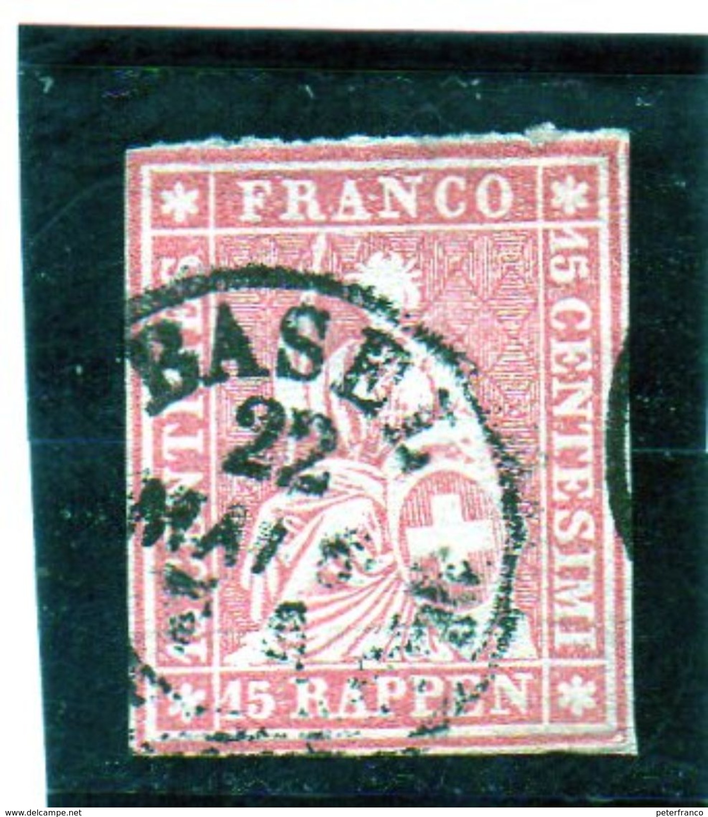 B - 1854 Svizzera - Elvezia Seduta - Used Stamps