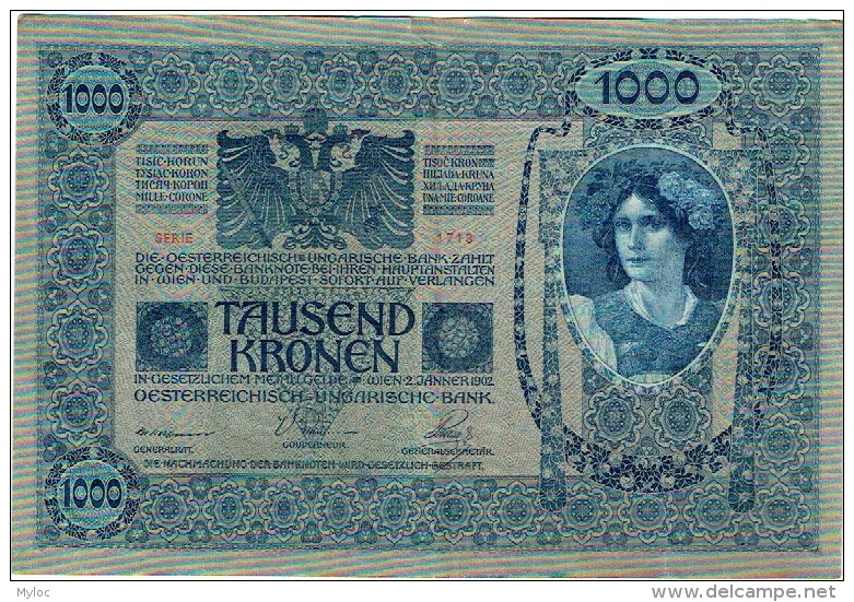 Billet. Austria. 1000 Tausend Kronen. 1902 - Autriche