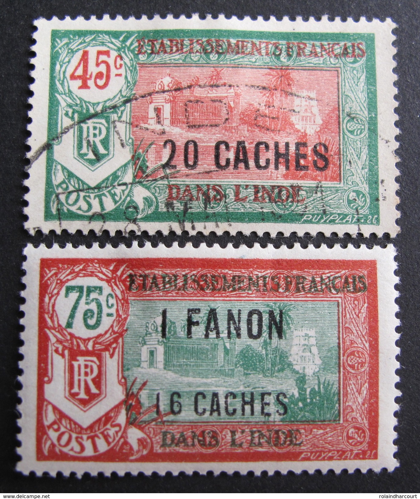 LOT R3586/909 - 1927 - COLONIES FR. - INDE - N°79 à 80 NEUF*/&#x2609; - Unused Stamps