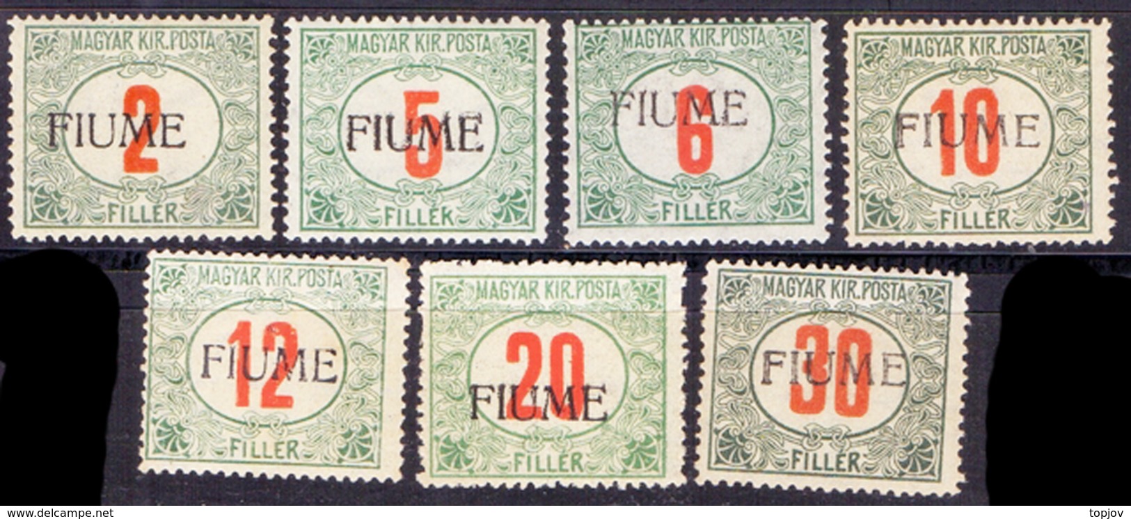 ITALIA - CROATIA - FIUME - RIJEKA - SEGNATASSEE   -  Soprast. MANO  IV Tipo  - *MLH - 1919 - AT - Fiume