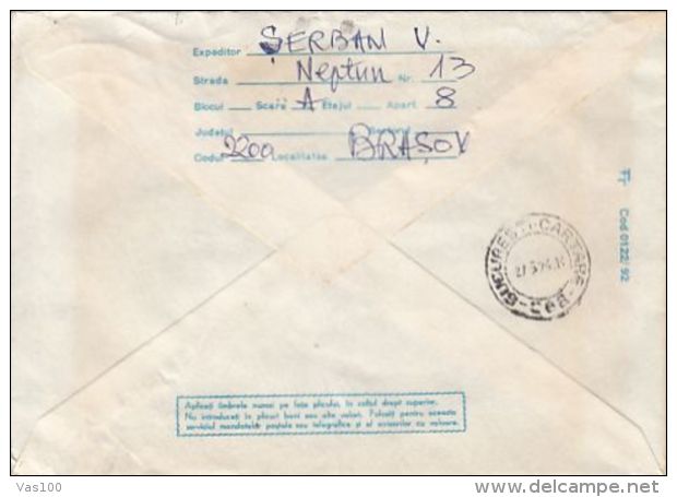 WATER ENERGY, LOTRU-GIUNGET POWER PLANT, COVER STATIONERY, ENTIER POSTAL, 1994, ROMANIA - Sonstige & Ohne Zuordnung