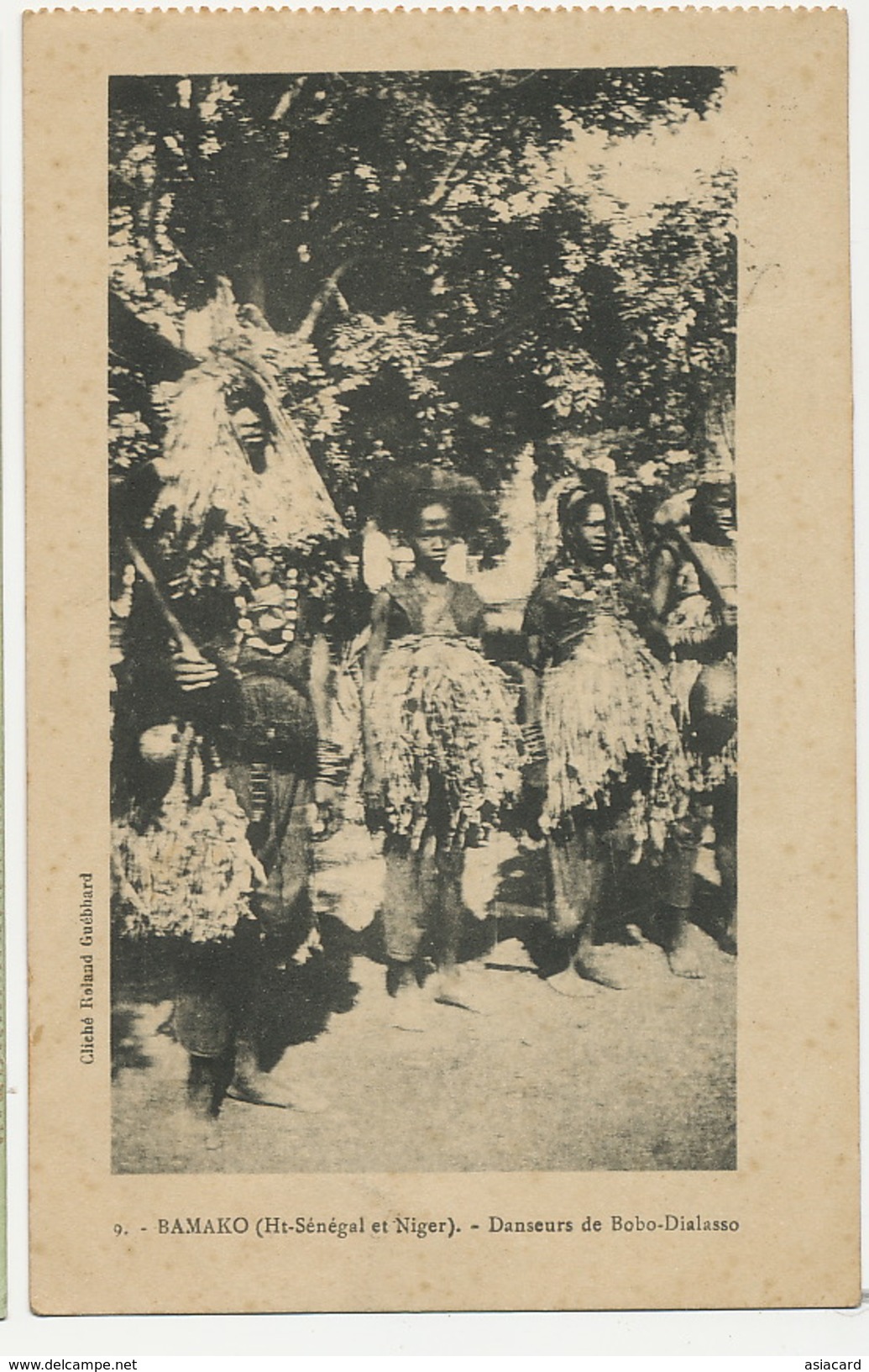 Bamako Haut Senegal Et Niger No 9 Danseurs De Bobo Dioulasso Haute Volta  Edit Roland Guébhard Envoi Thervay Jura - Mali