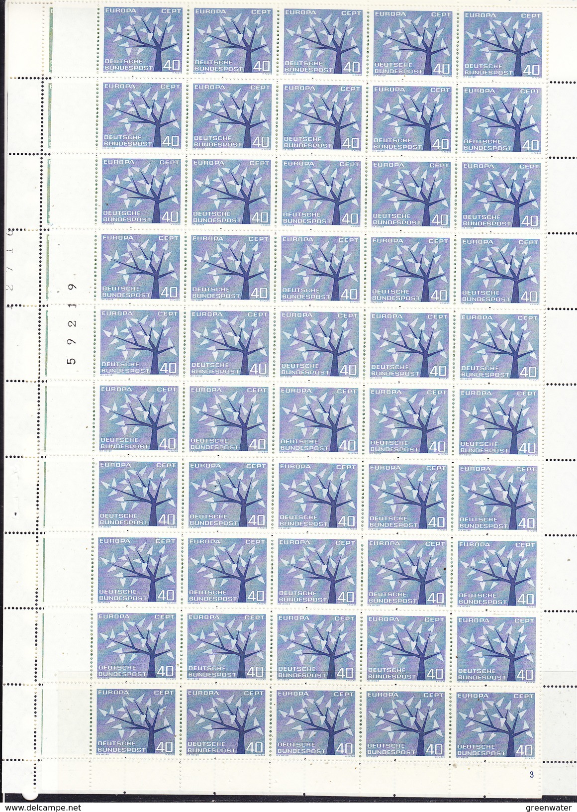 Europa Cept 1962 Germany 2v Sheetlets ** Mnh (CO343) - 1962