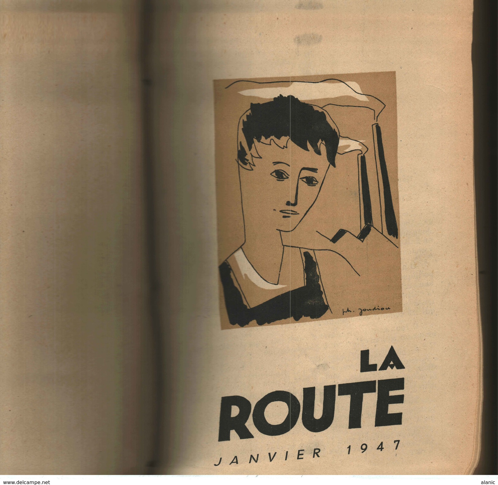 SCOUTISME-"LA ROUTE "//Revue Mensuelle Année Complète 1947--Relié TBE - 1900 - 1949