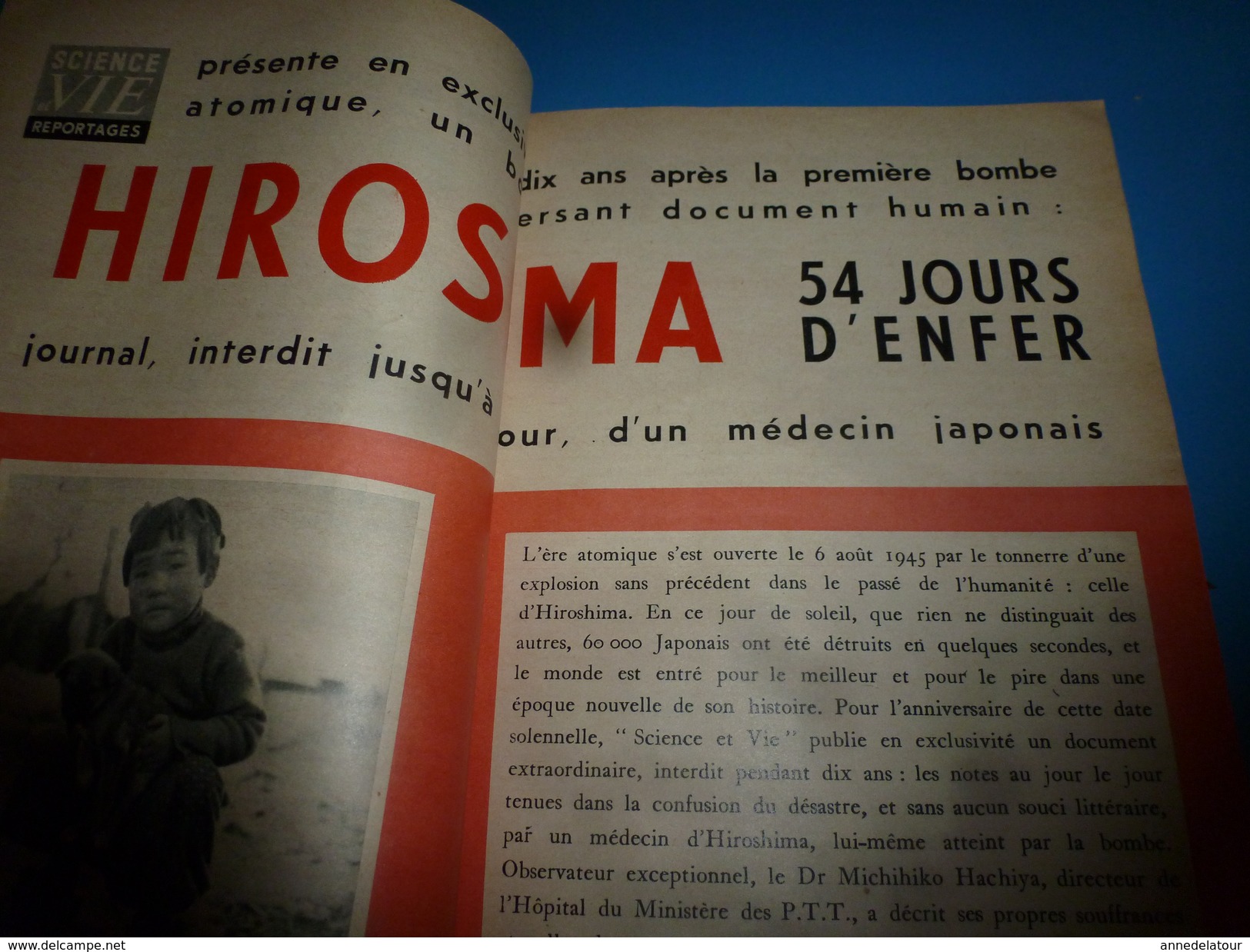 1955 SCIENCE Et VIE    Hiroshima : L'ENFER; Doping : ATTENTION Les étudiants Et Les Sportifs; Etc - Science