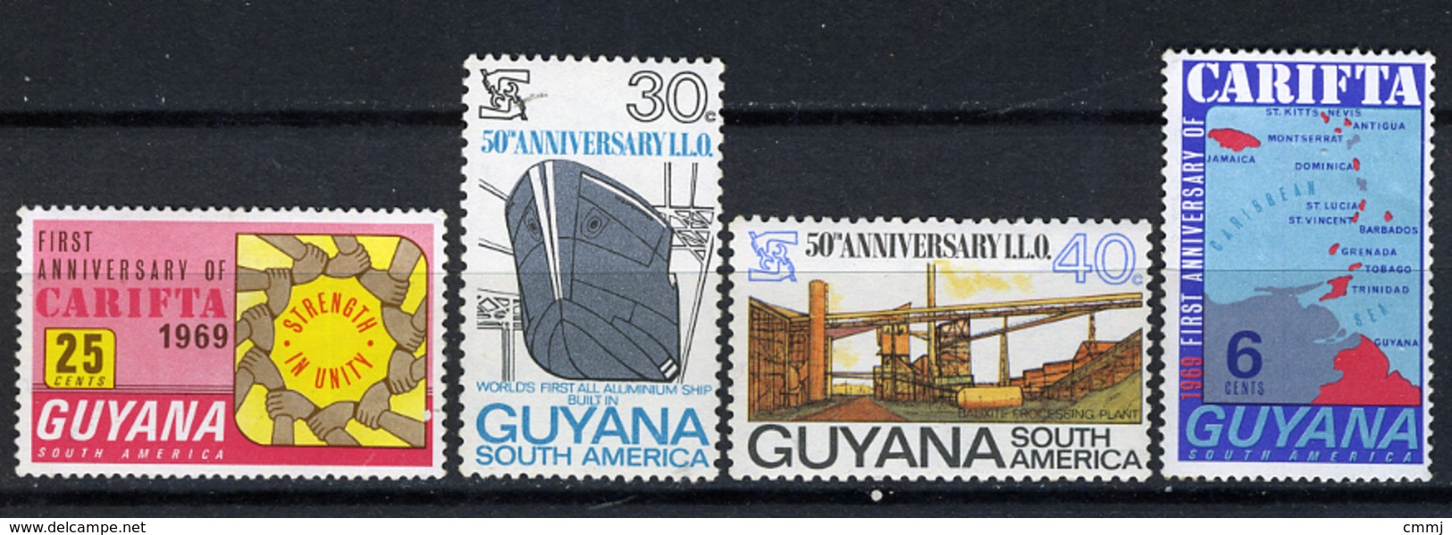 1969 -  GUYANA - Mi. Nr. 353/356 -  NH - (SAND1176.1) - Guyana (1966-...)