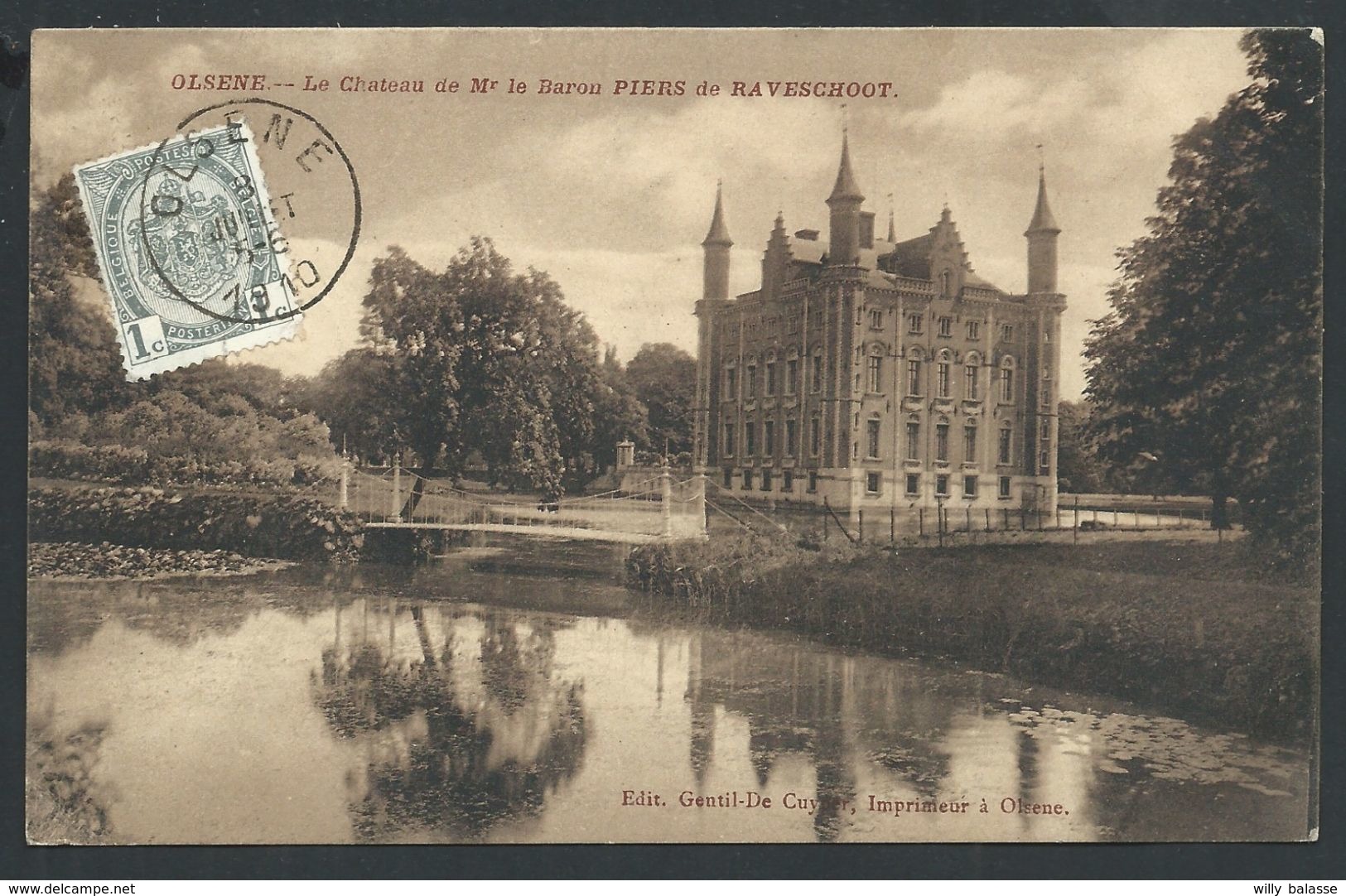 +++ CPA - OLSENE - Château De Mr Le Baron Piers De Raveschoot - Kasteel  // - Zulte