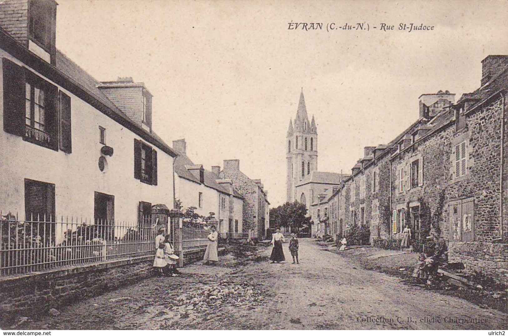 CPA Évran - Rue St-Judoce (29701) - Evran