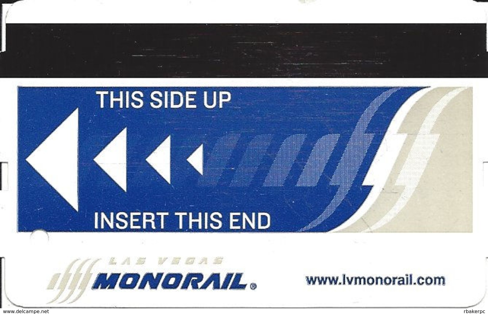 Paper Las Vegas, NV Monorail Ticket - One Day Pass (2 Scans) - Other & Unclassified