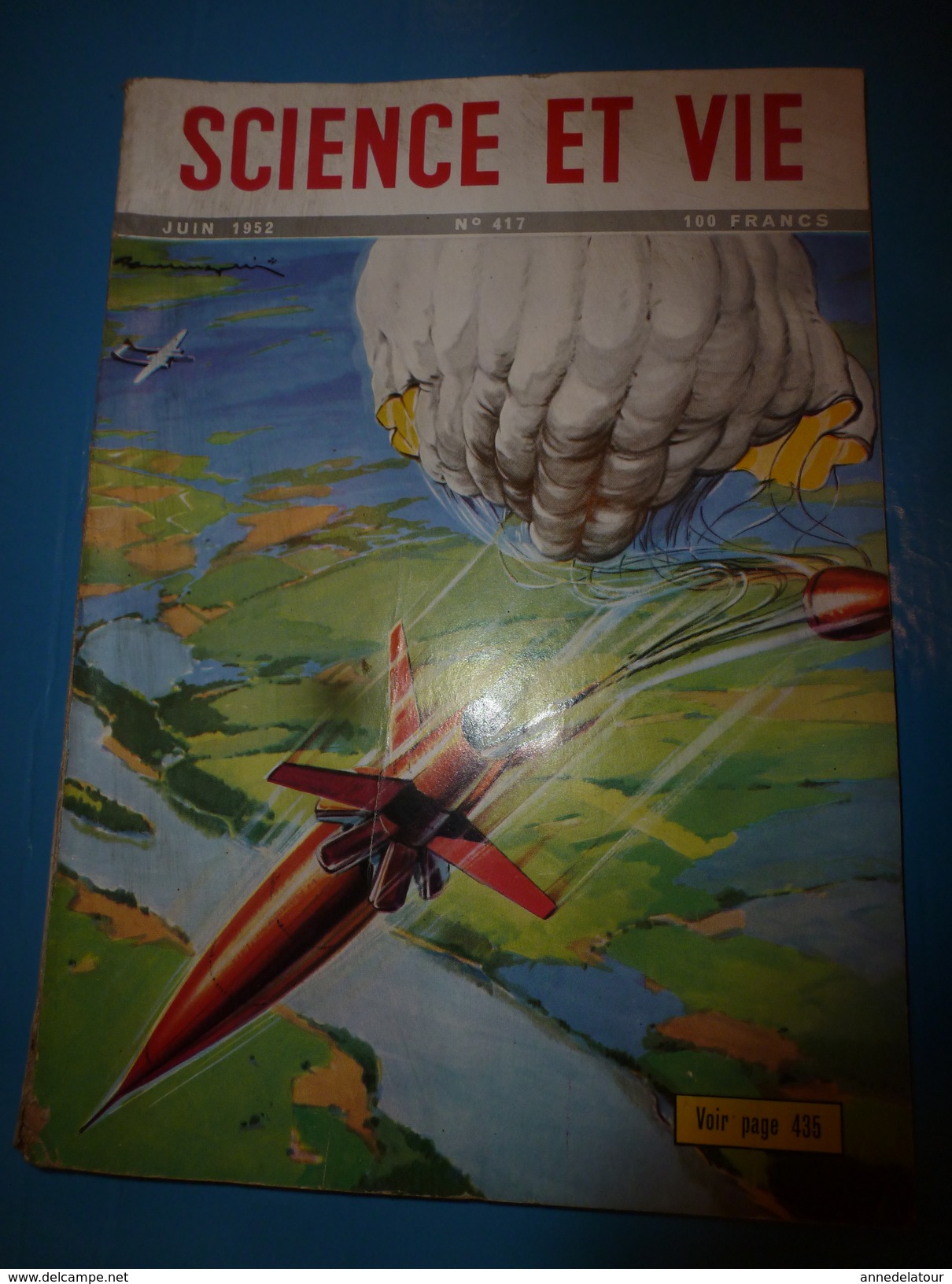 1952 SCIENCE Et VIE  N° 417 ---> Miron Kinley Pompier Des Puits De Pétrole; Les étranges Chauves-souris; Etc - Ciencia