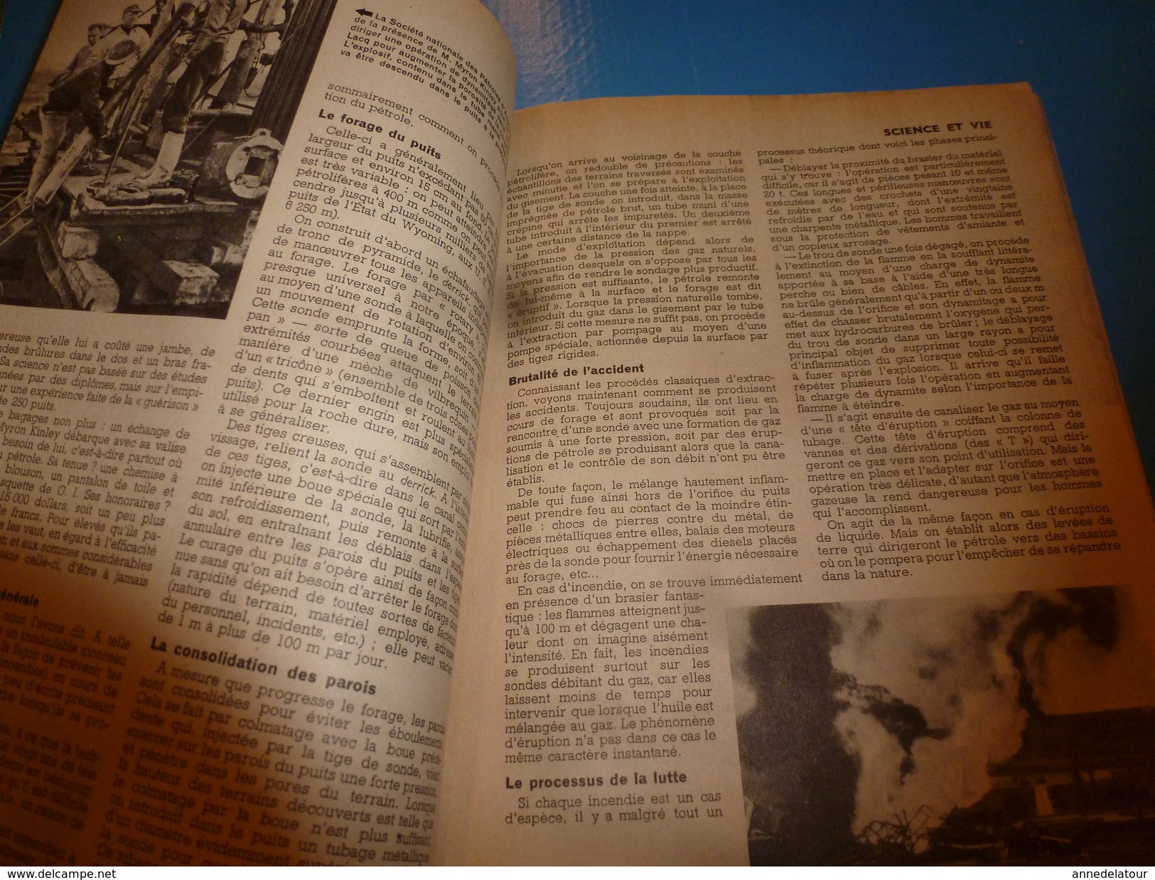 1952 SCIENCE Et VIE  N° 417 ---> Miron Kinley Pompier Des Puits De Pétrole; Les étranges Chauves-souris; Etc - Wissenschaft