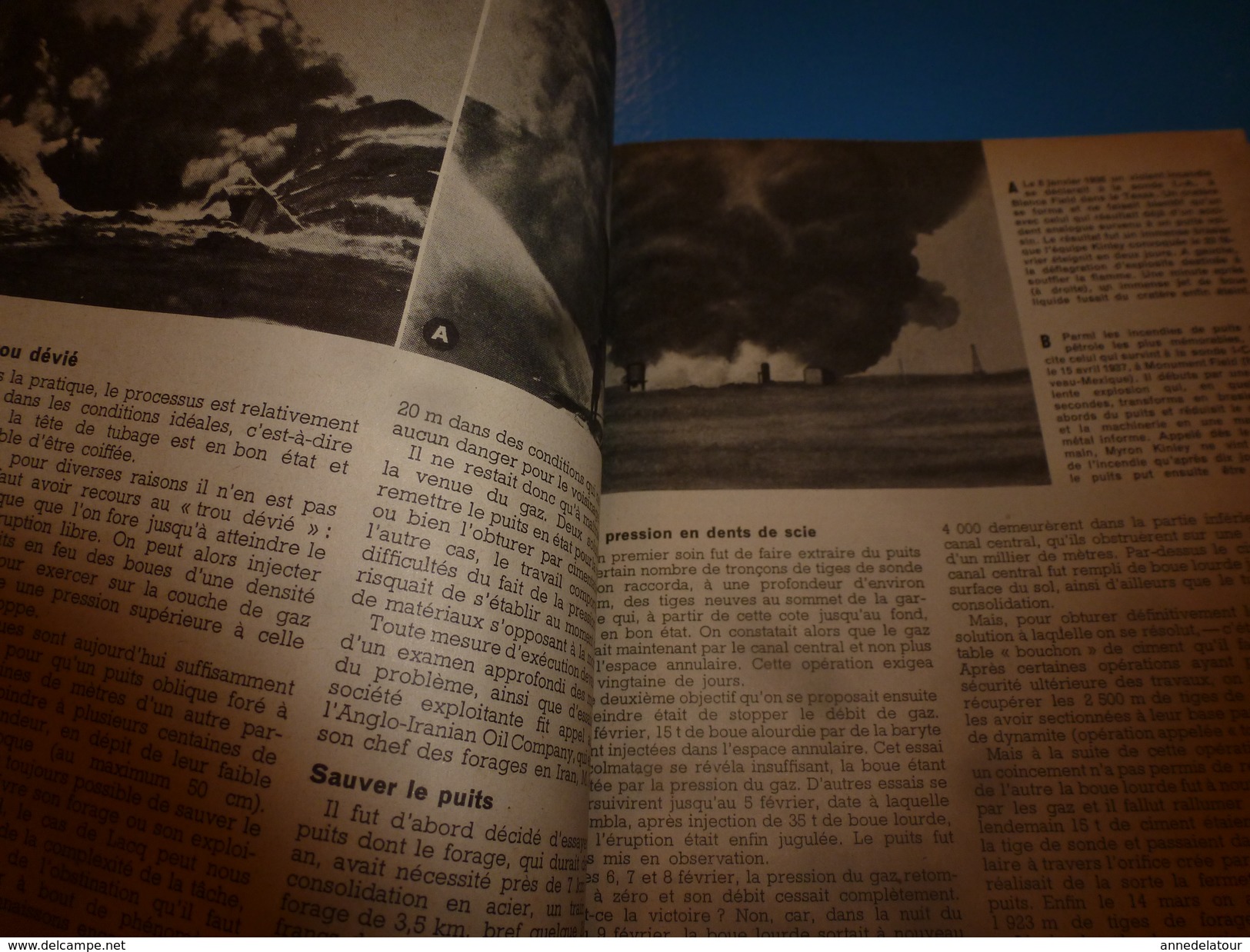 1952 SCIENCE Et VIE  N° 417 ---> Miron Kinley Pompier Des Puits De Pétrole; Les étranges Chauves-souris; Etc - Wissenschaft