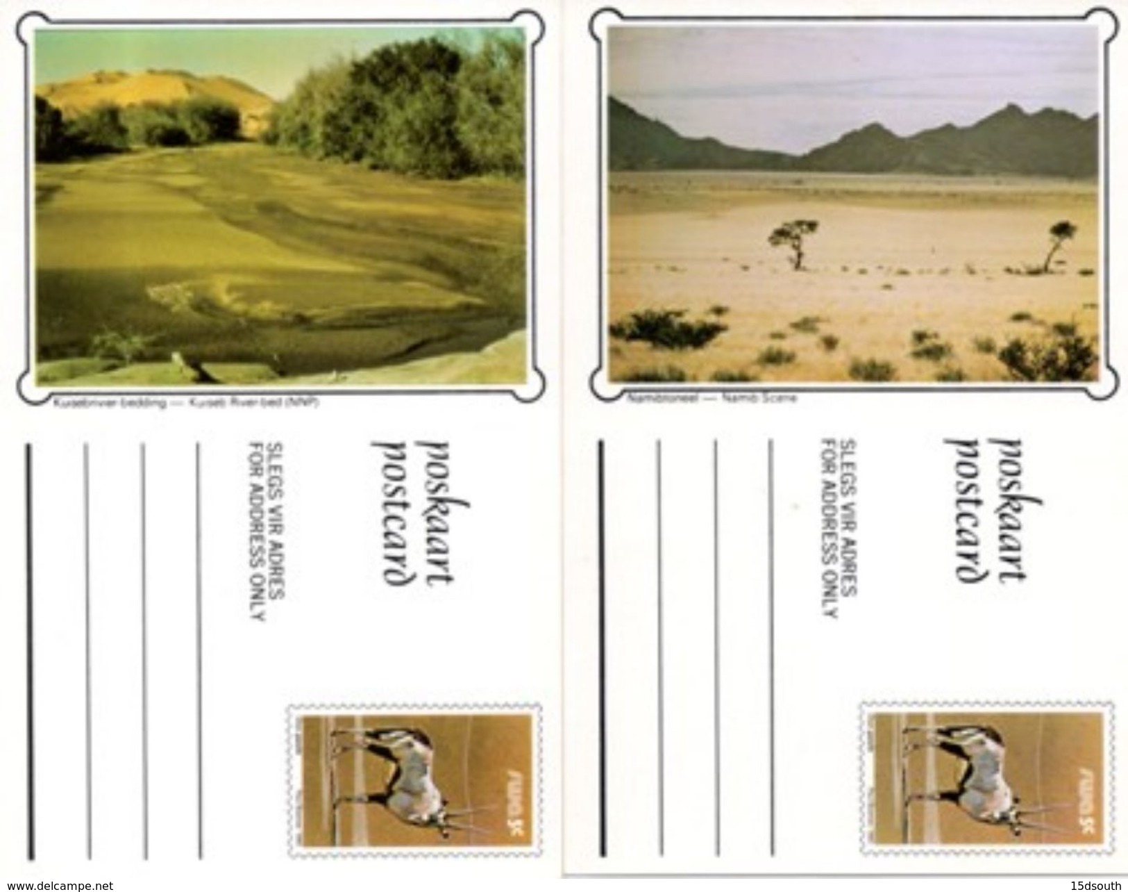 South West Africa - 1980 5c Scenery Postcard Set Mint - Namibia