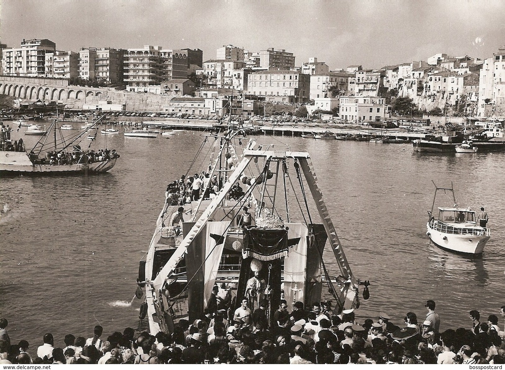 Termoli - REAL PHOTO (13,0 X 18,0 Cm) - Festa Del Patrono - Campobasso - Italia - Ship - Boat - Bateau - Altri & Non Classificati