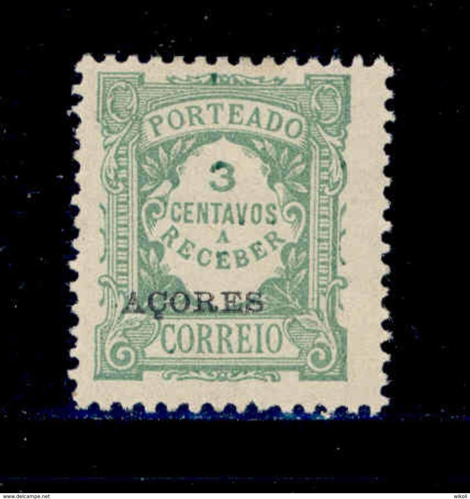 ! ! Azores - 1918 Postage Due 3 C (Lozenged Paper) - Af. P 18 - MH - Azores