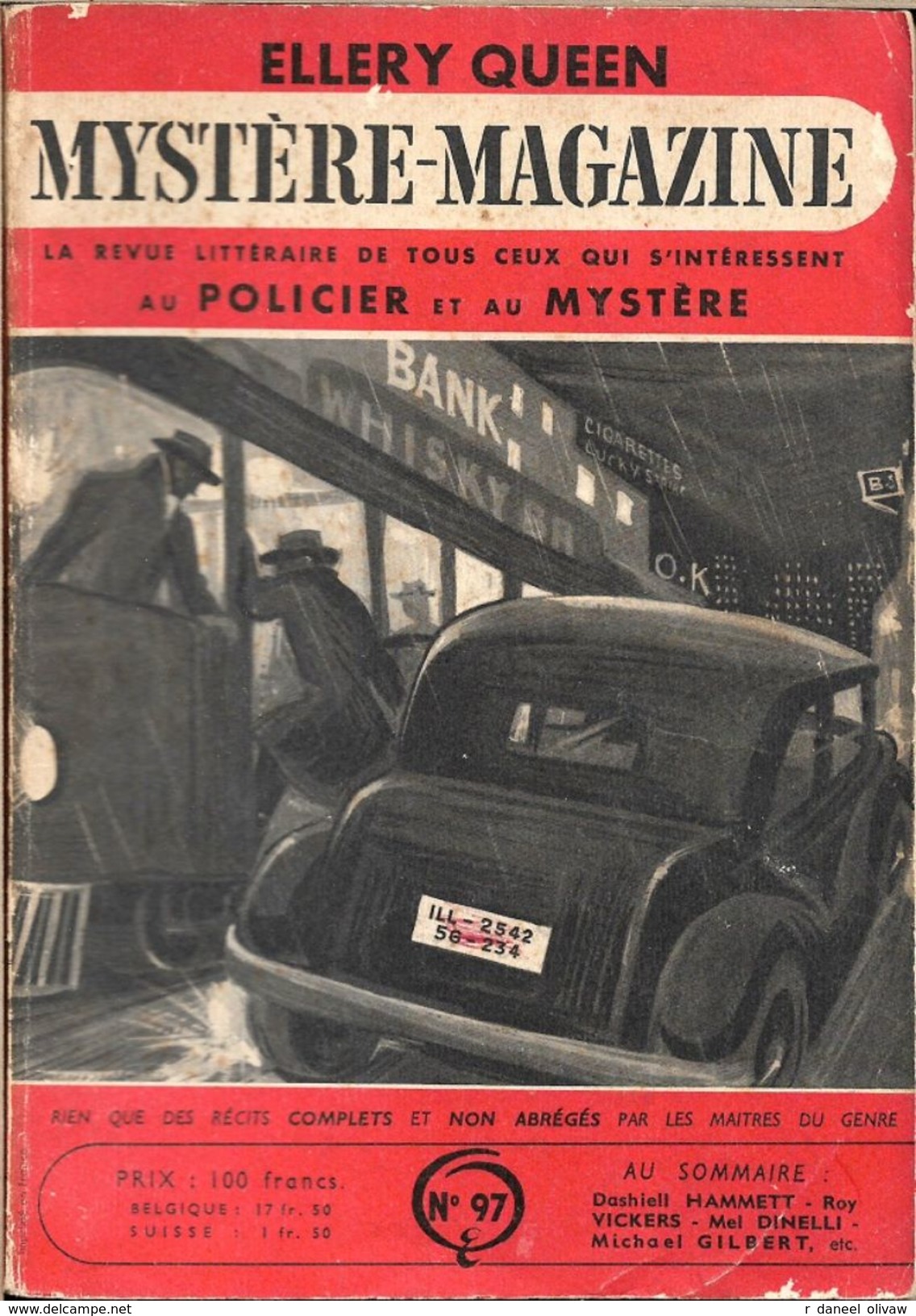 Mystère Magazine N° 97, Février 1956 (BE+) - Opta - Ellery Queen Magazine
