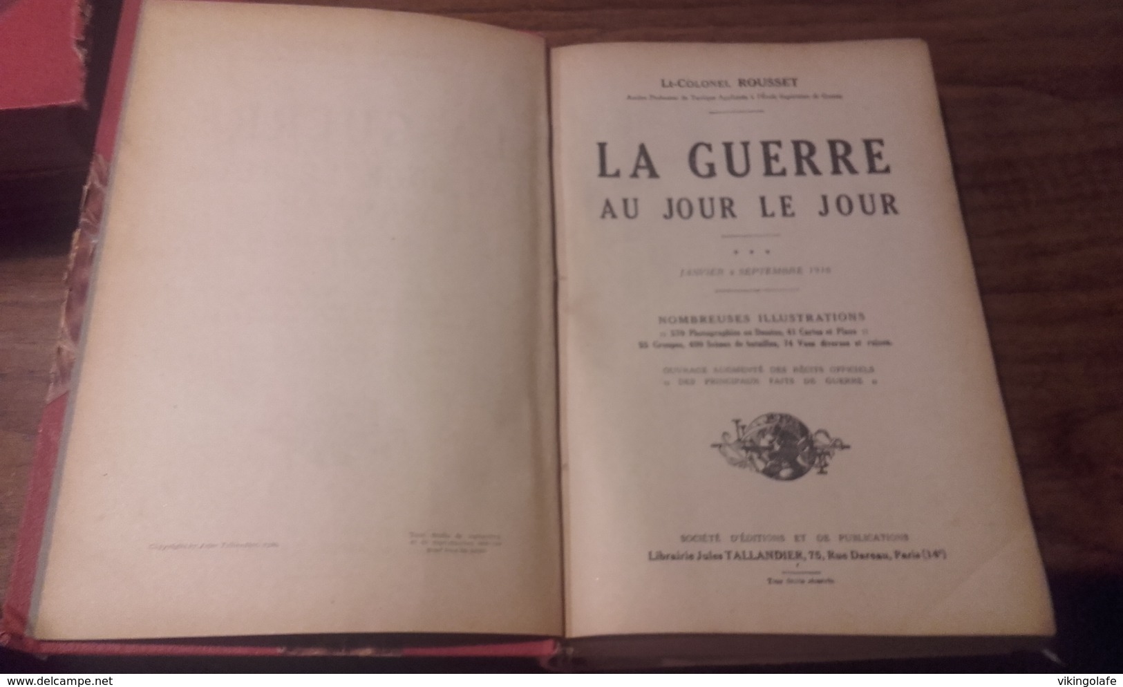 La Guerre Au Jour Le Jour 1914-1918-    Annee 1920-ww1 - Lotti E Stock Libri
