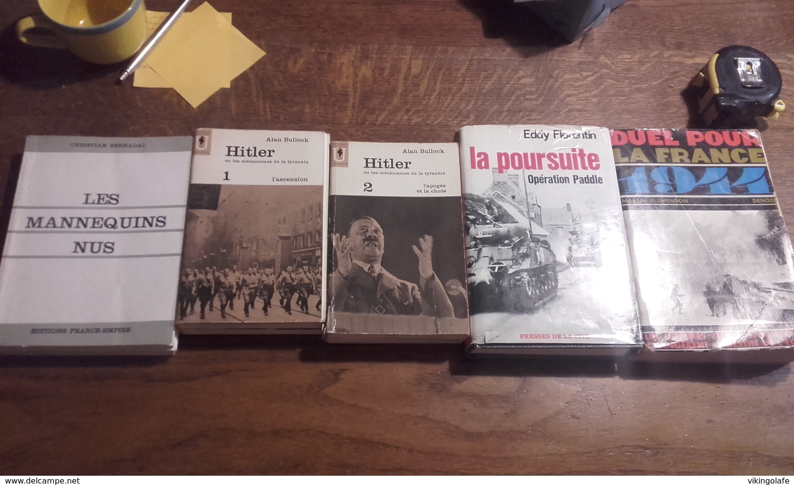 Lot De 5 Livres-sur Le Theme De La 2eme Guerre Mondiale-ww2 - Loten Van Boeken