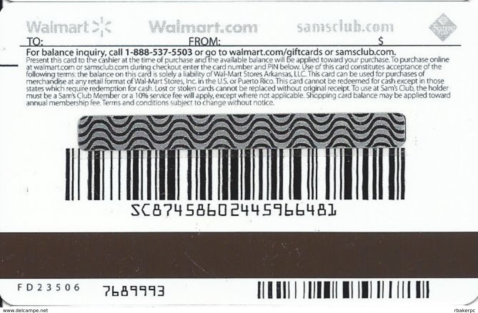 Walmart Gift Card - Raised Printing To Look Like Stained Glass Window - Gift Cards