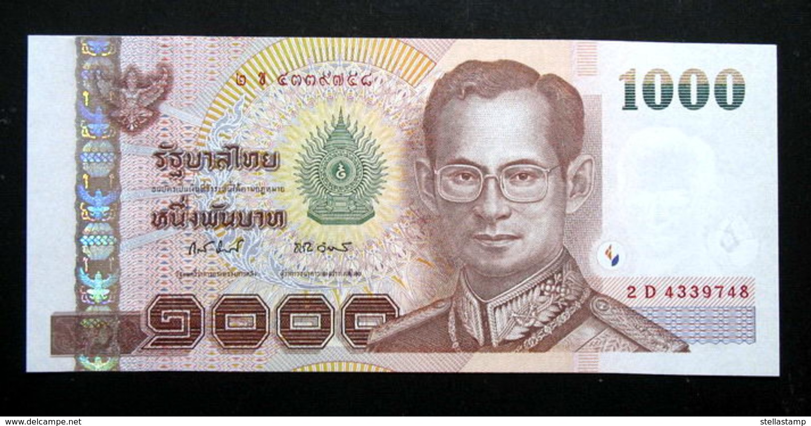 Thailand Banknote 1000 Baht Series 15 P#115 Type2 SIGN#81 UNC - Thailand