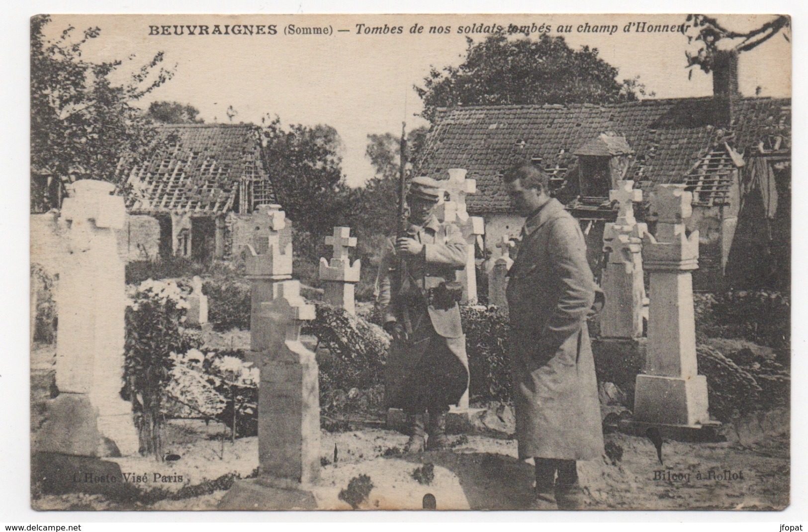 80 SOMME - BEUVRAIGNES Tombes De Nos Soldats Tombés.... - Beuvraignes