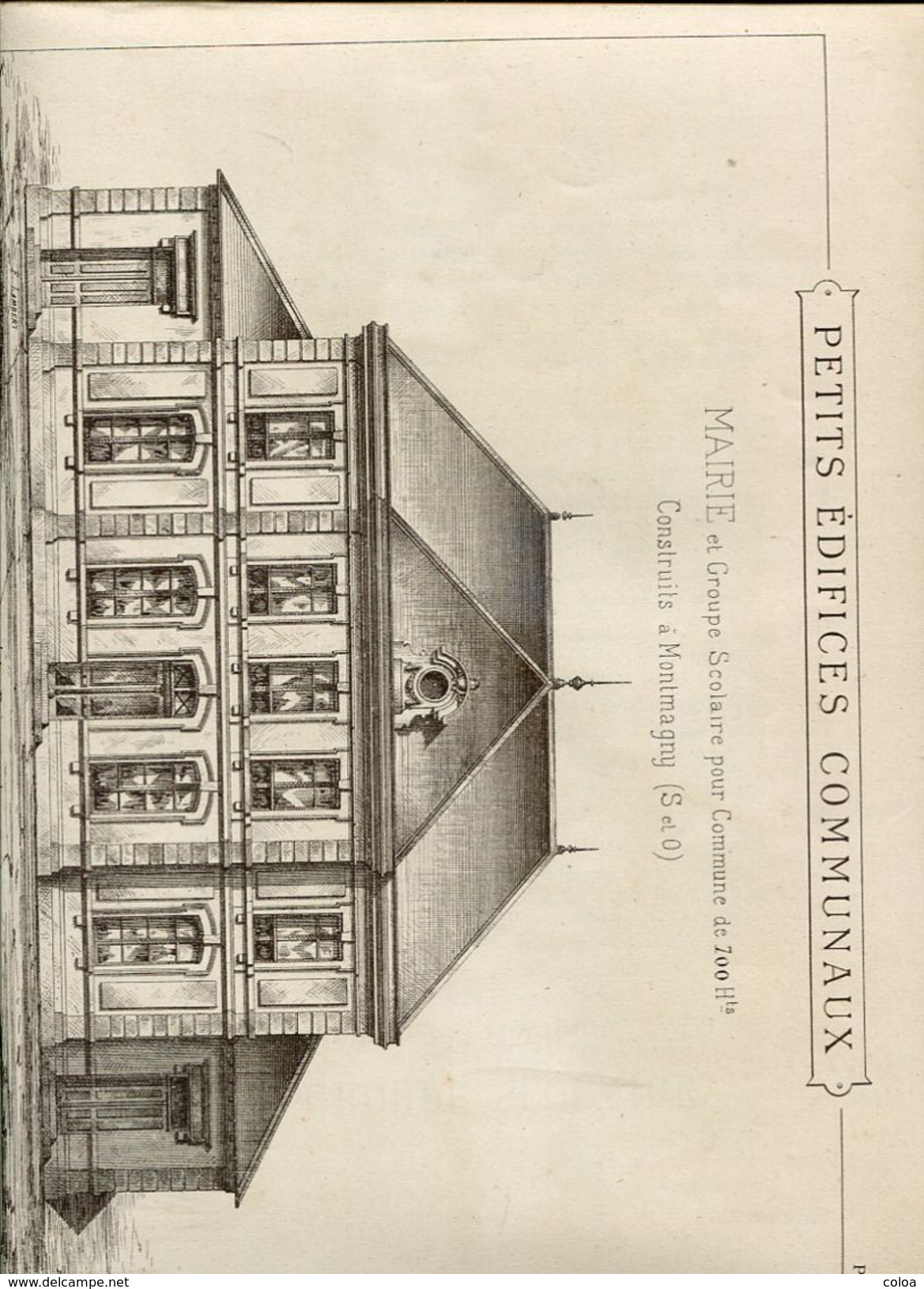 Plans Mairie Et Groupe Scolaire Construits à Montmagny Seine Et Oise - Architecture