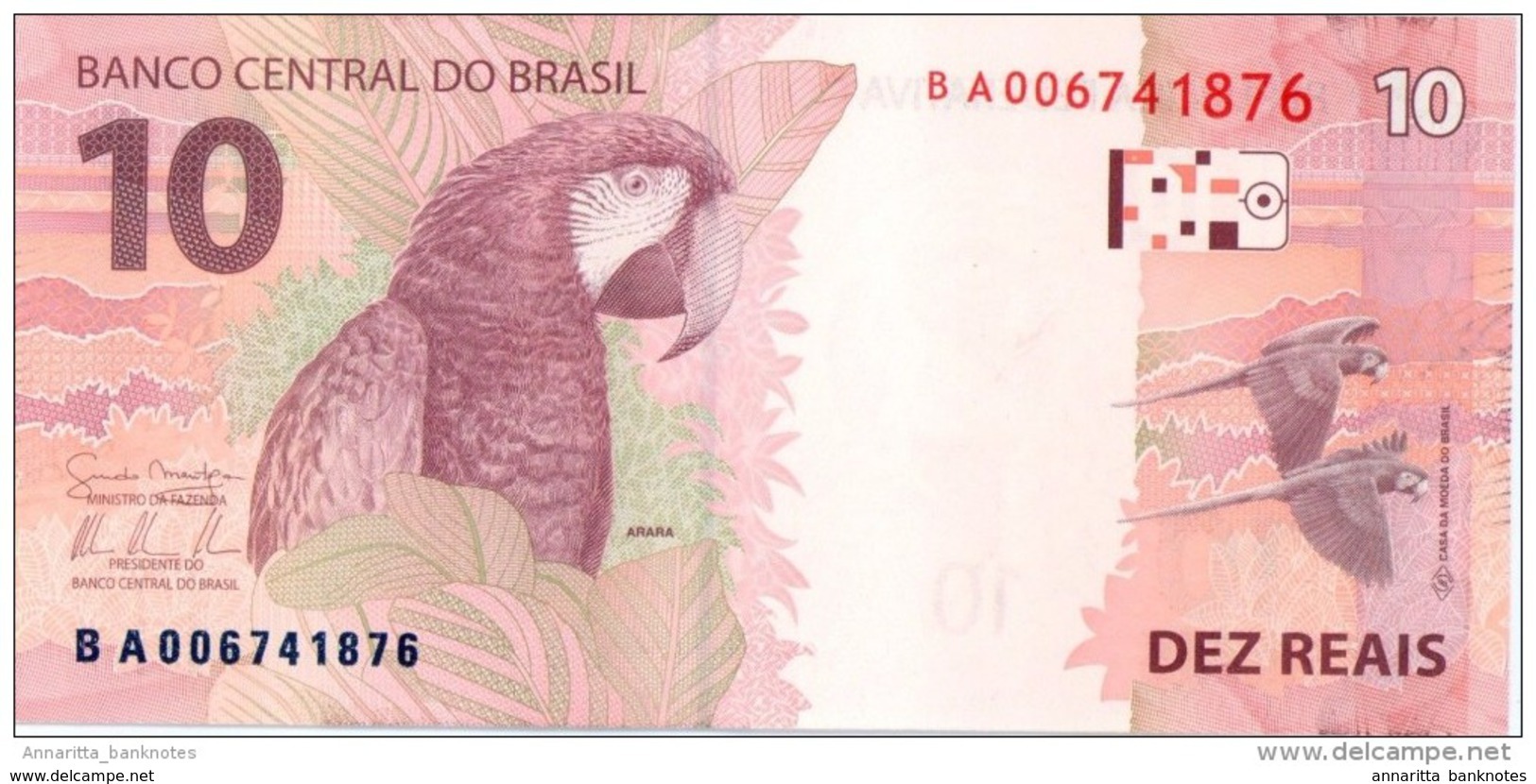 Brazil 10 Reais 2010 (2012), UNC, P-254a, BR876a - Brazil