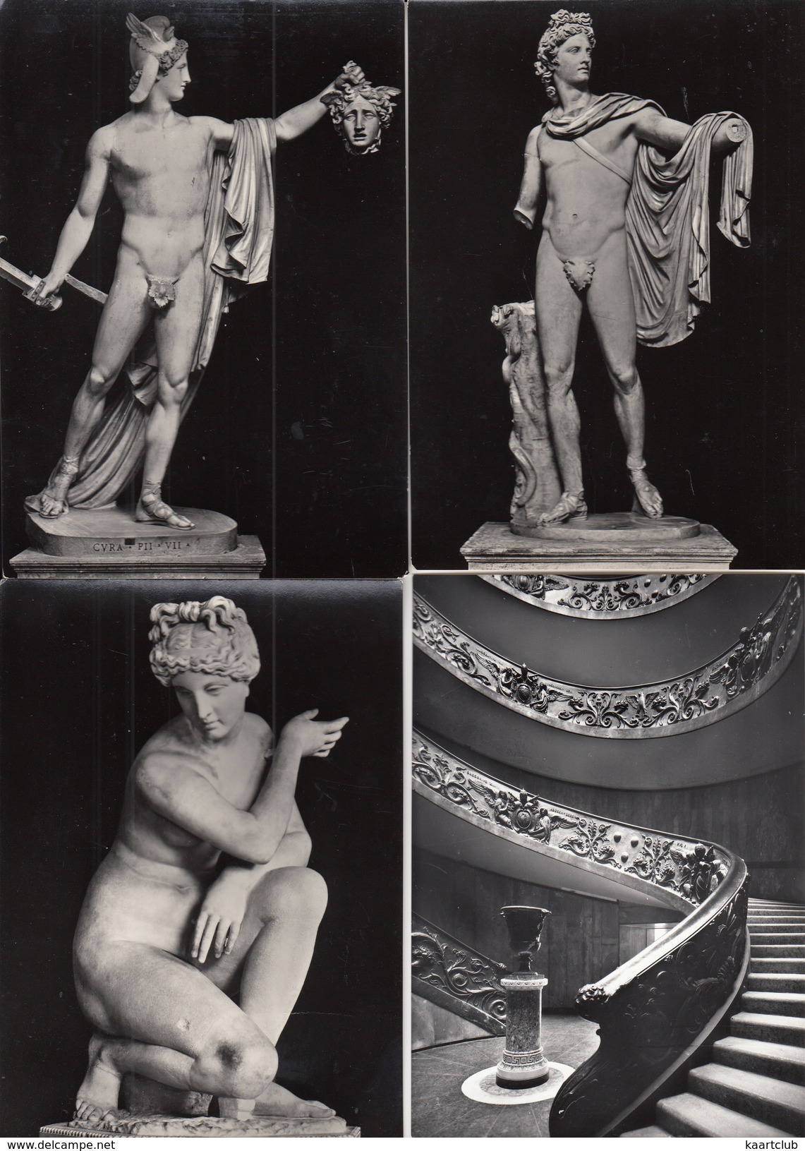 6 POSTCARDS : CITTA' DEL VATICANO - Museo Di Scultura  - (4 Scans) - Vatikanstadt