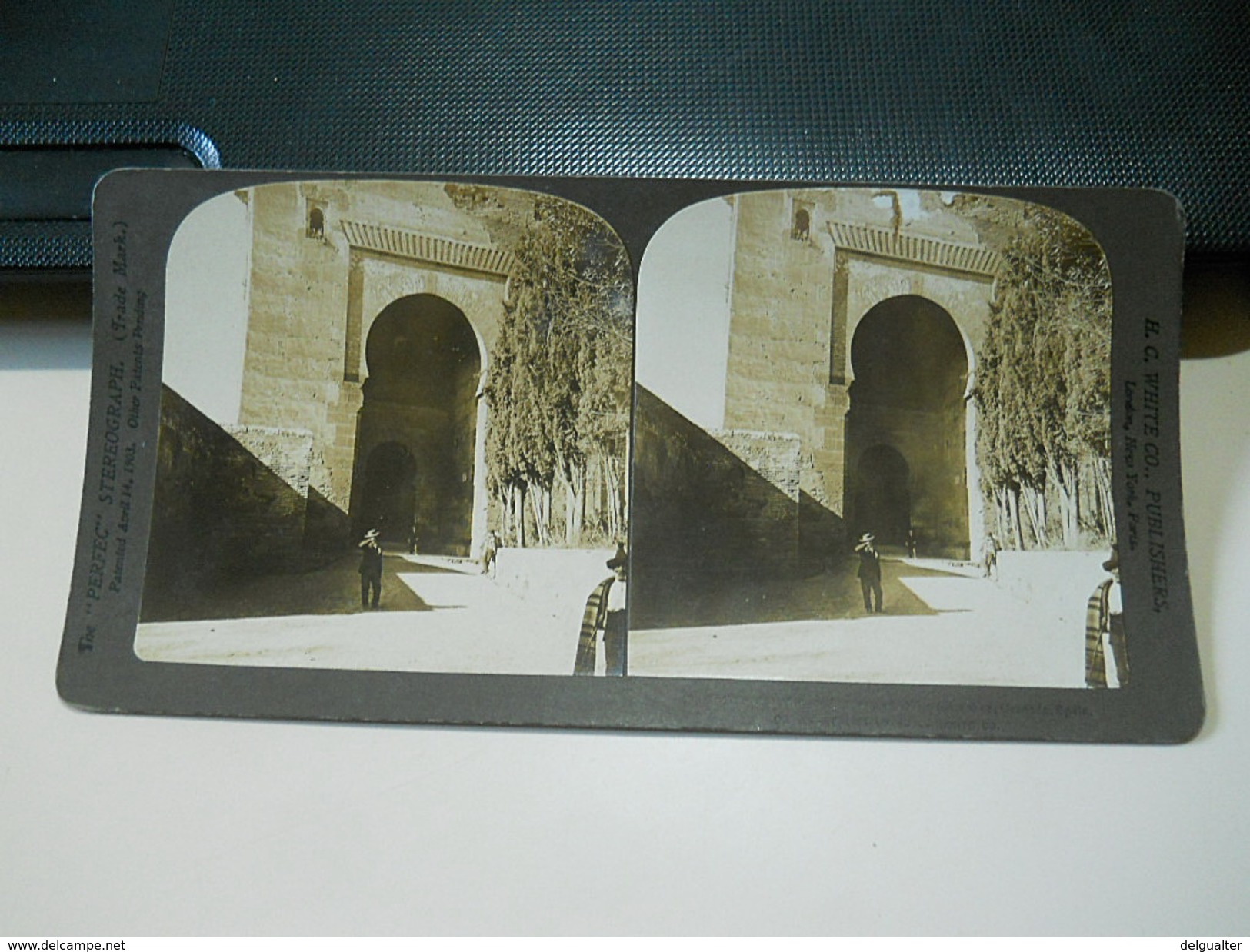 Steroscope Photograph * Gate Of Justice, Main Entrance To The Alhambra * Granada * Spain - Stereoscoopen