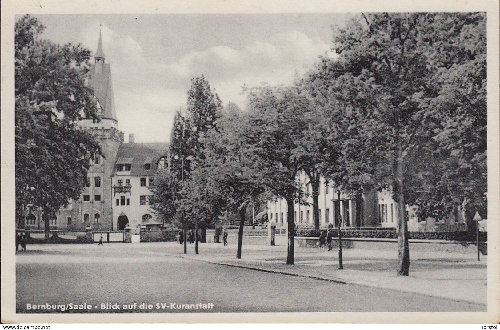 D-06406 Bernburg - Saale - Blick Auf Die SV-Kuranstalt (50er Jahre) - Stamp - Bernburg (Saale)