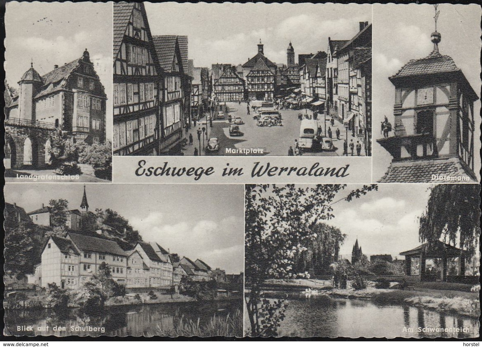D-37269 Eschwege Im Werraland - Mehrbildkarte - Marktplatz Mit Bus - Cars - Eschwege